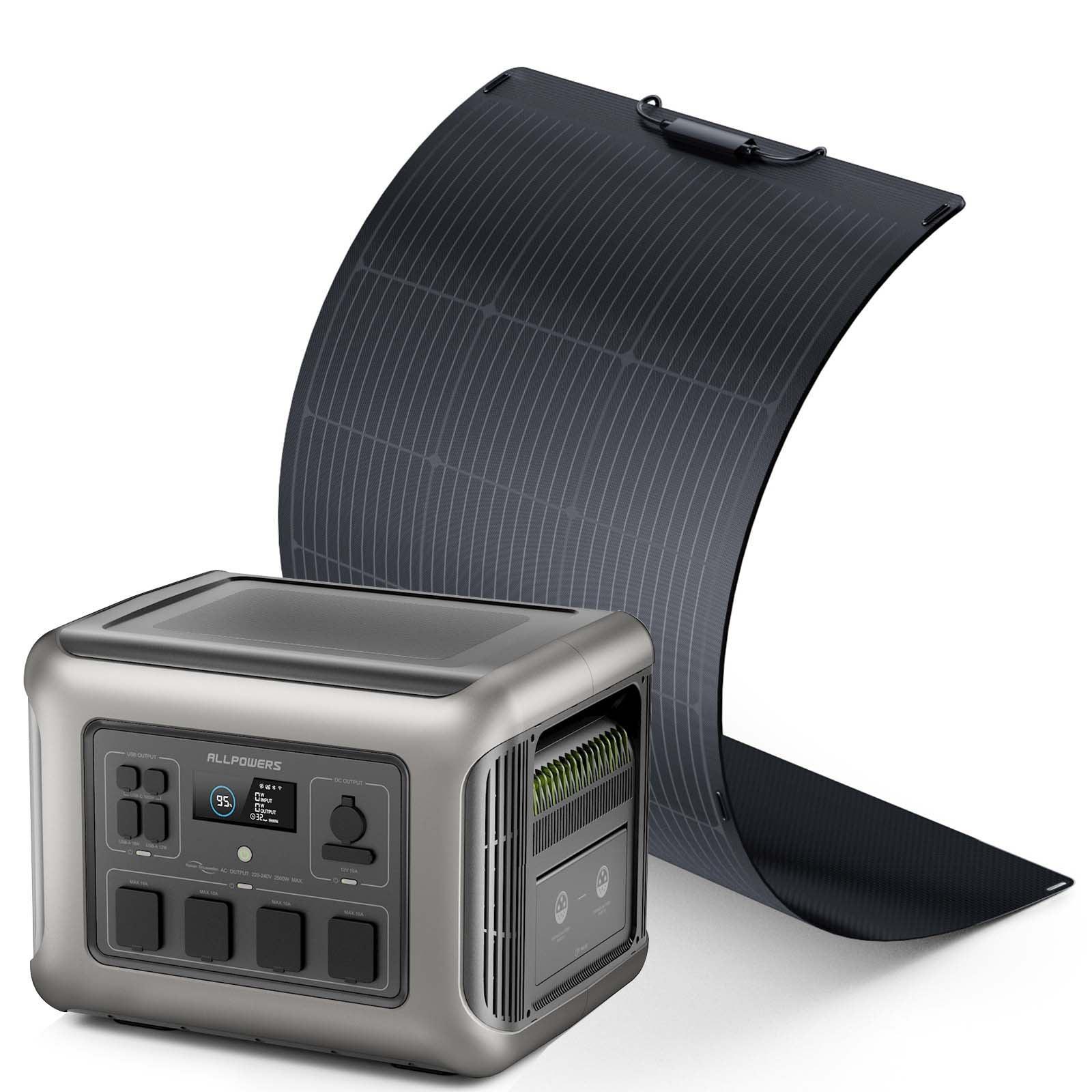 ALLPOWERS R2500 + 100W Solar Panel