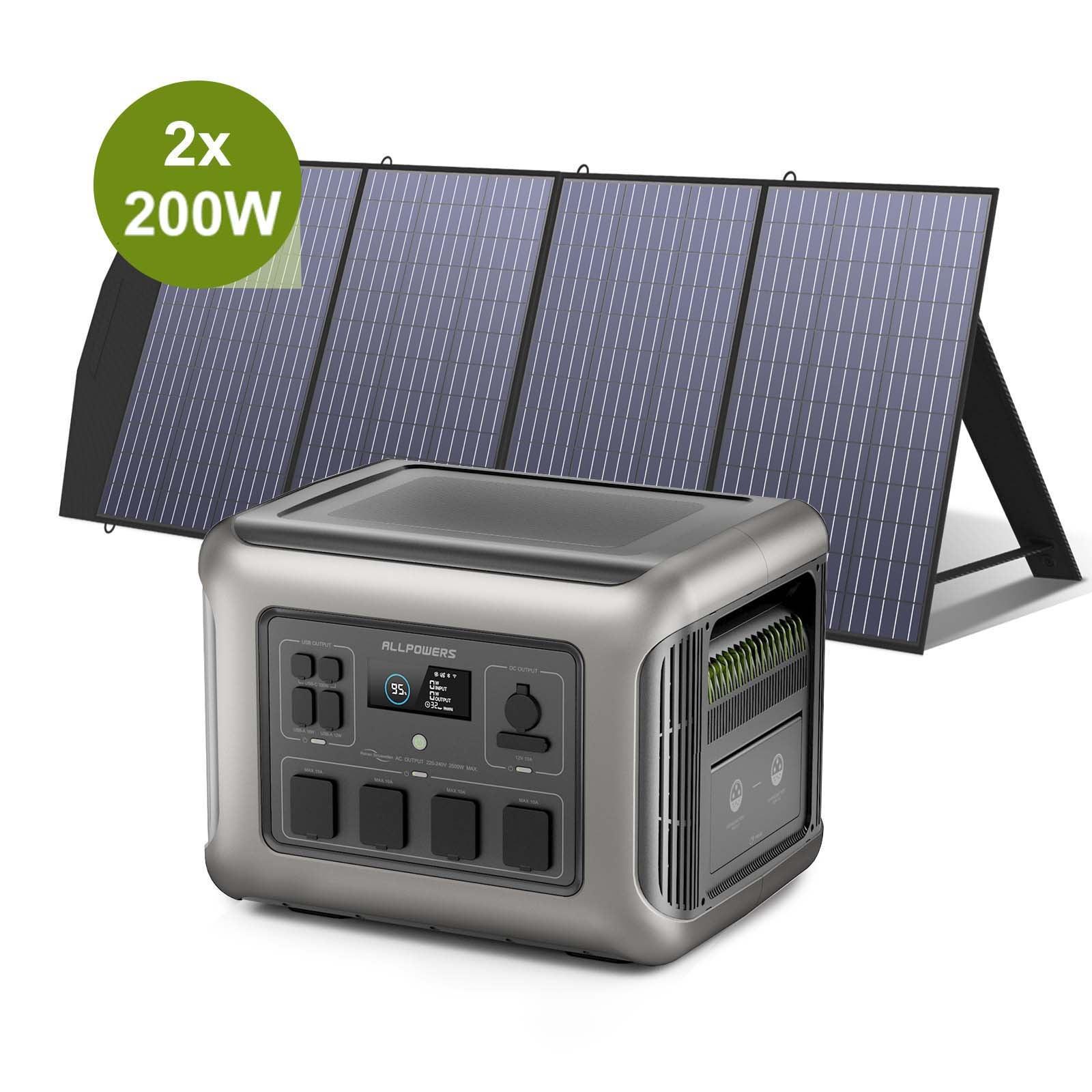 ALLPOWERS R2500 + 200W Solar Panel