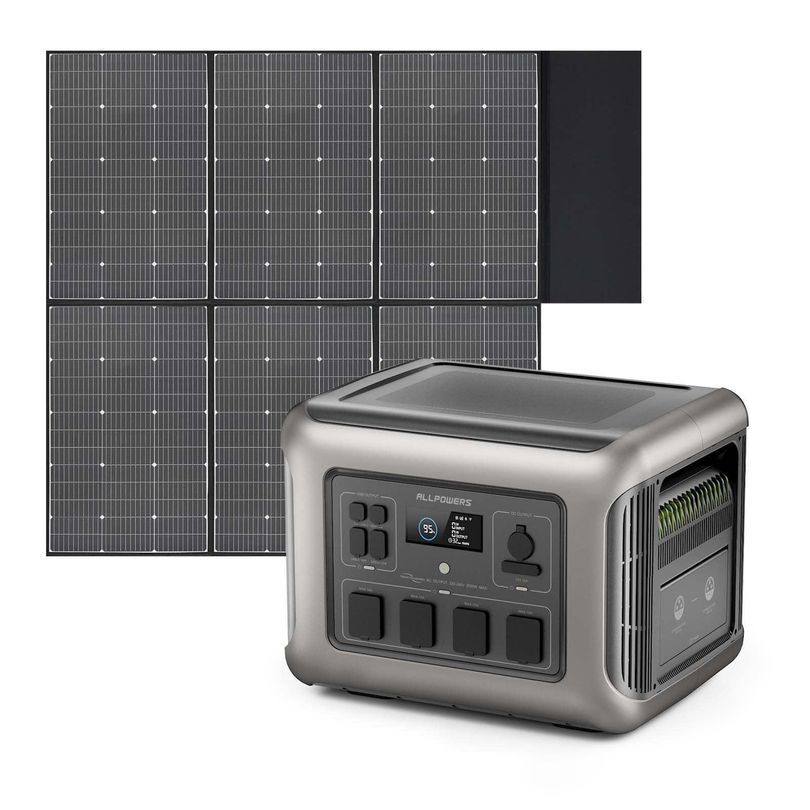 ALLPOWERS R2500 + 600W Solar Panel SP039