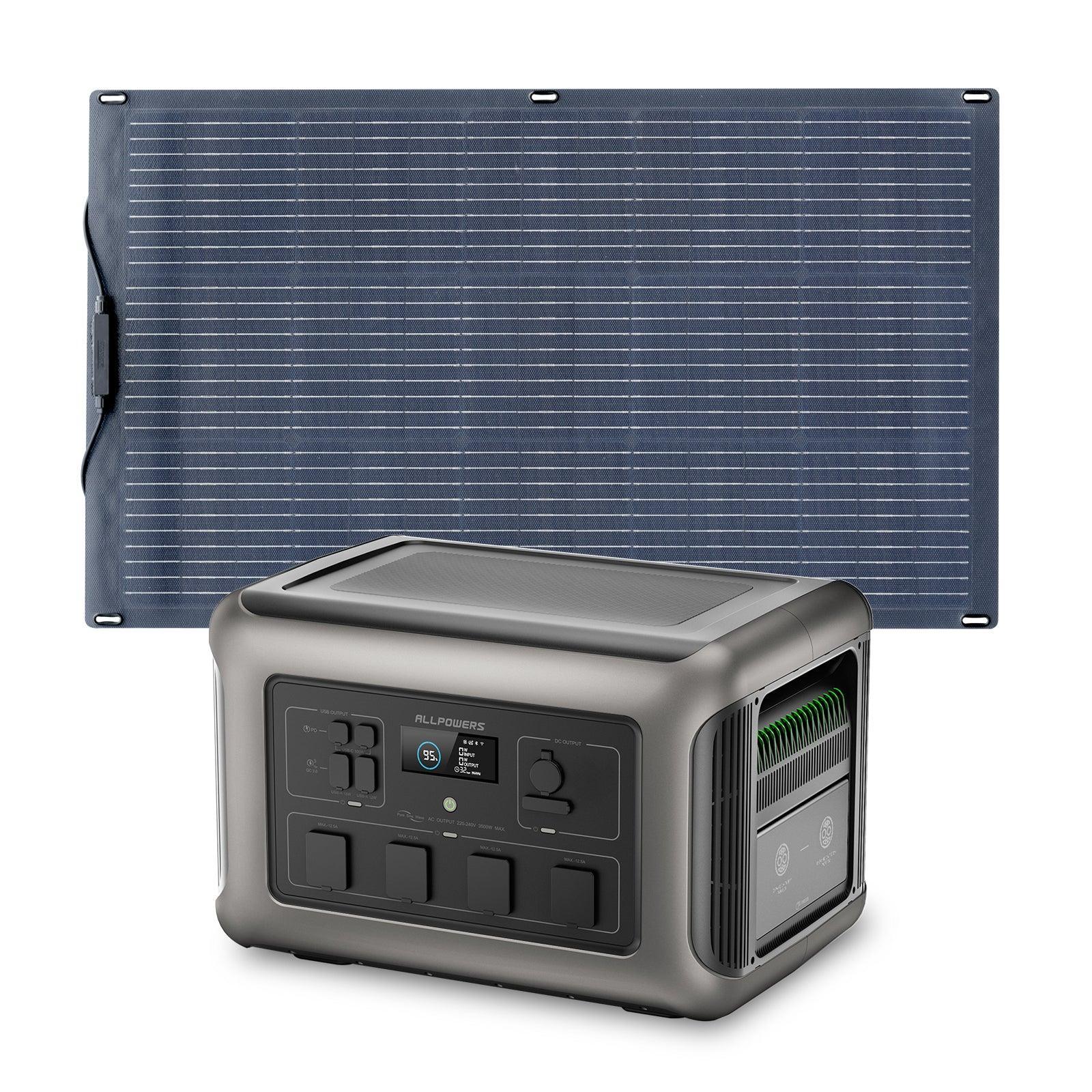 ALLPOWERS R3500 + 100W Solar Panel