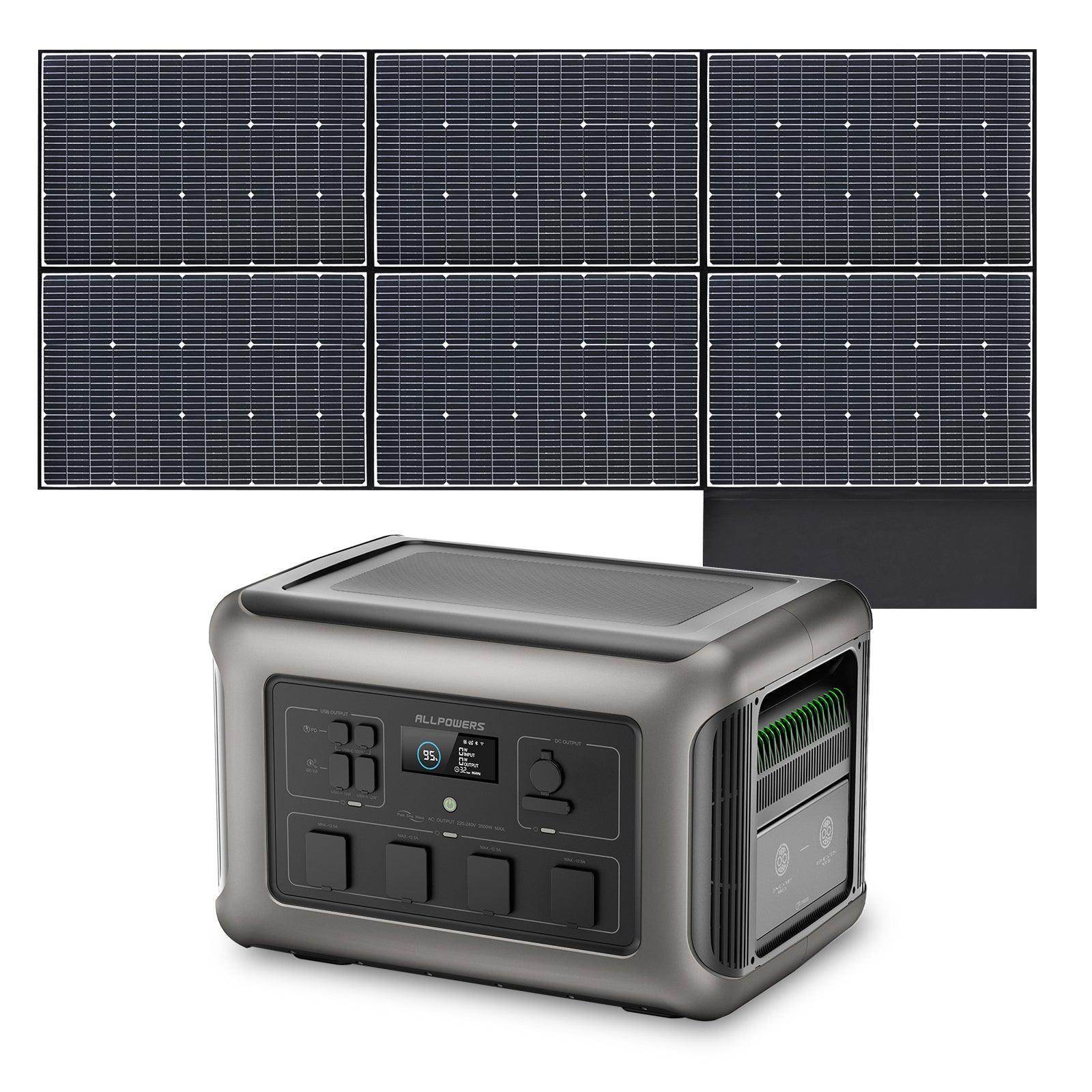 ALLPOWERS R3500 + 600W Solar Panel SP039