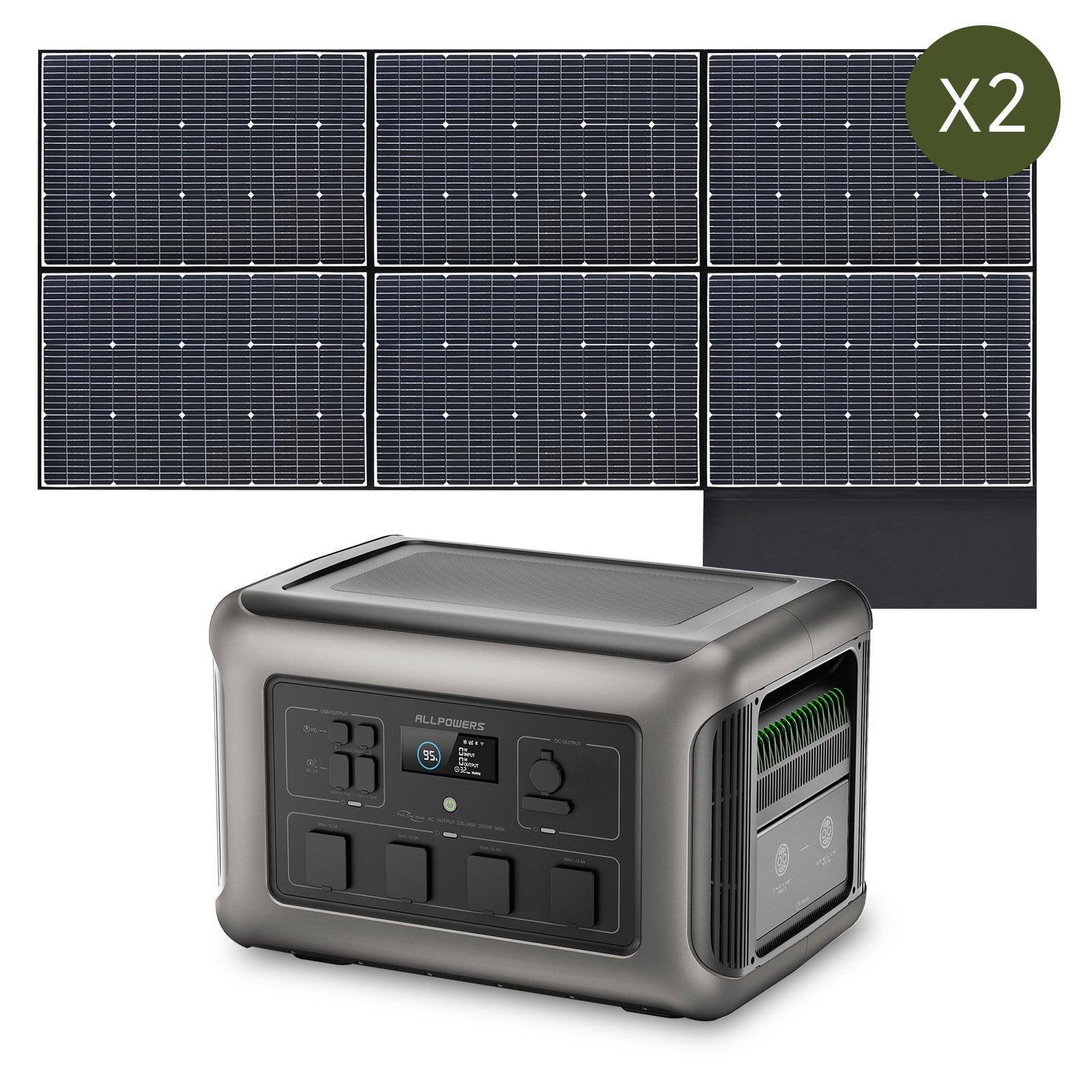 ALLPOWERS R3500 + 600W Solar Panel SP039