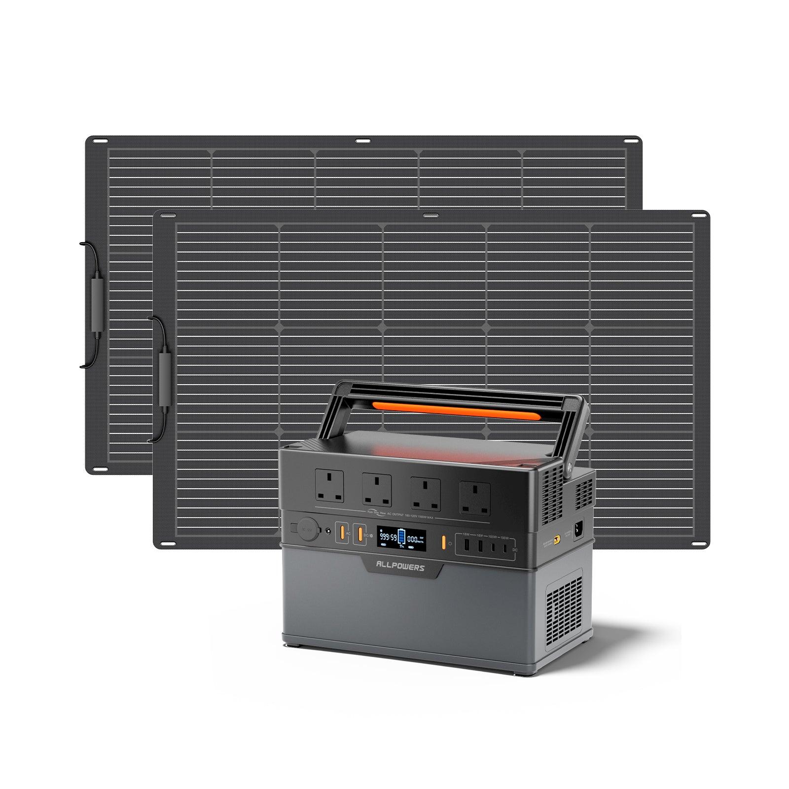 ALLPOWERS S1500 Plus + 100W Solar Panel