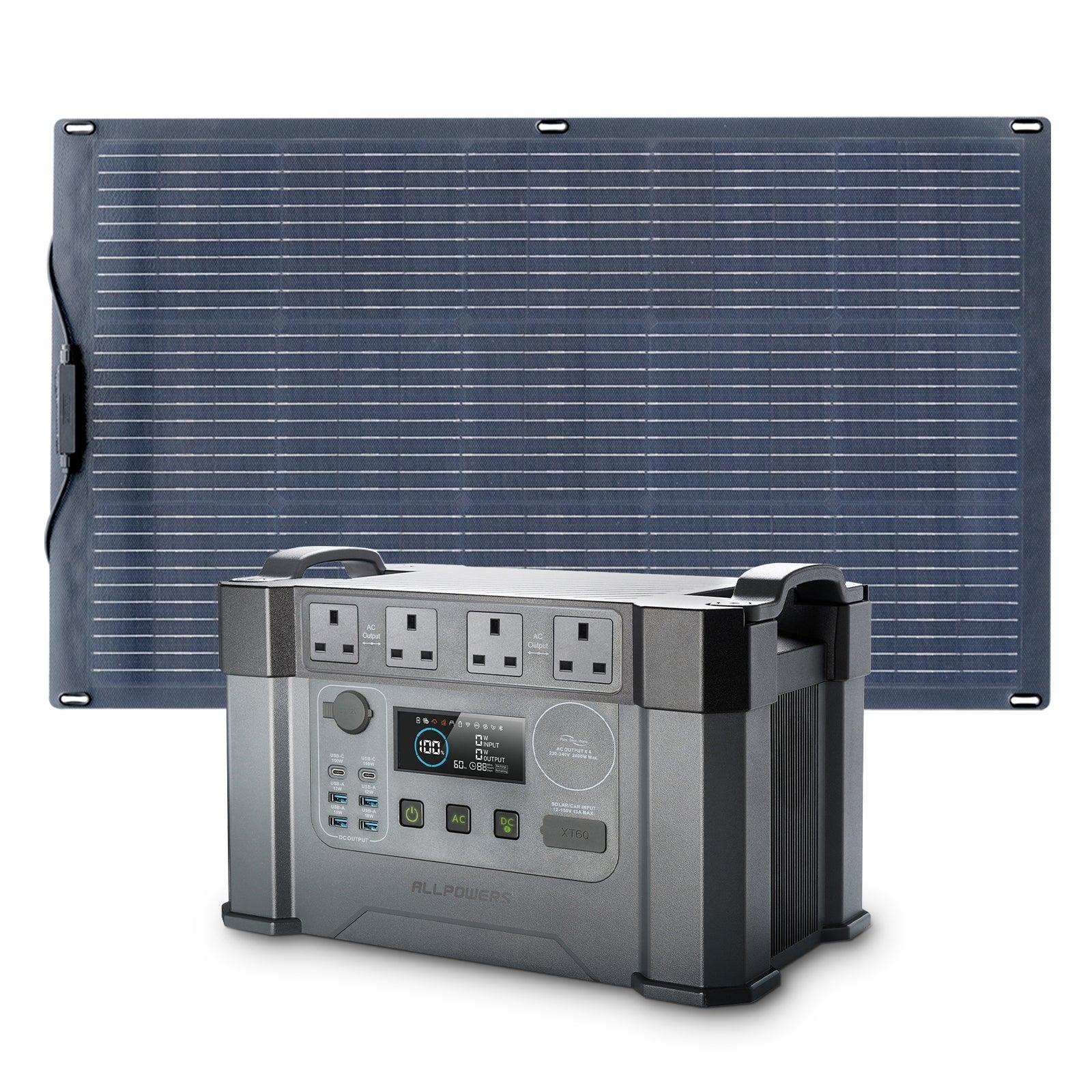 ALLPOWERS S2000 Pro + 100W Solar Panel