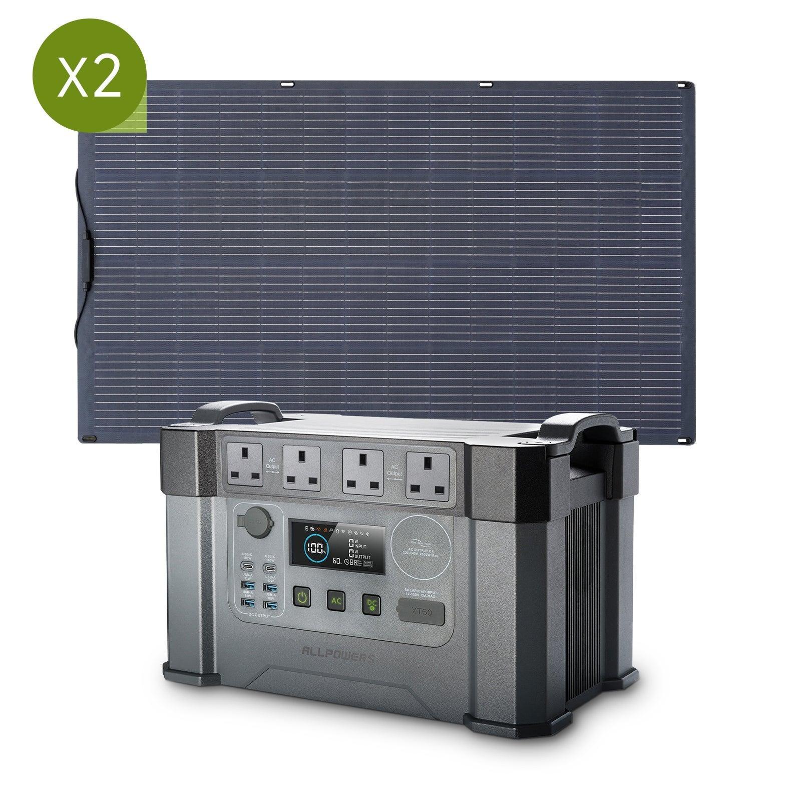 ALLPOWERS S2000 Pro + 200W Solar Panel