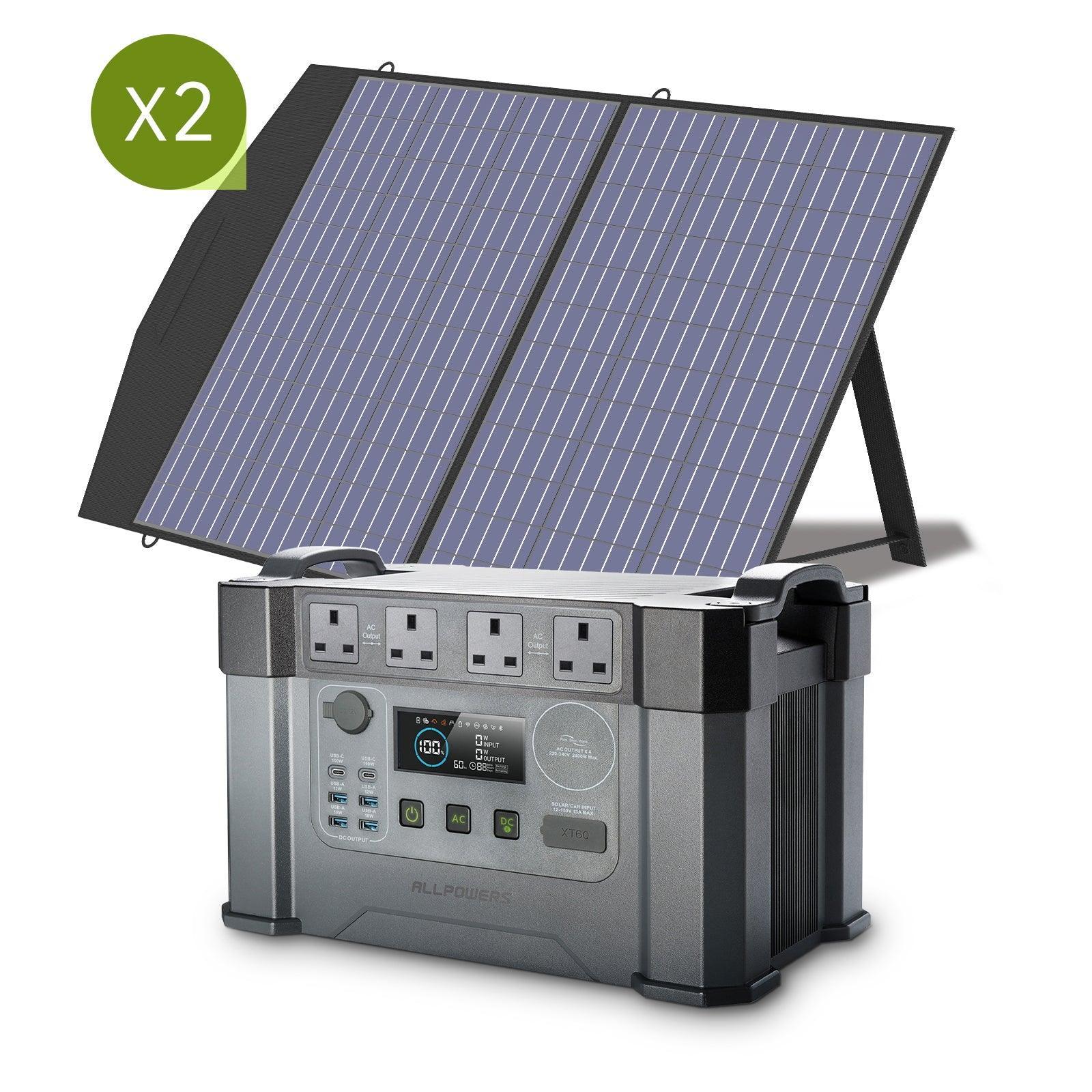 ALLPOWERS S2000 Pro + 100W Solar Panel