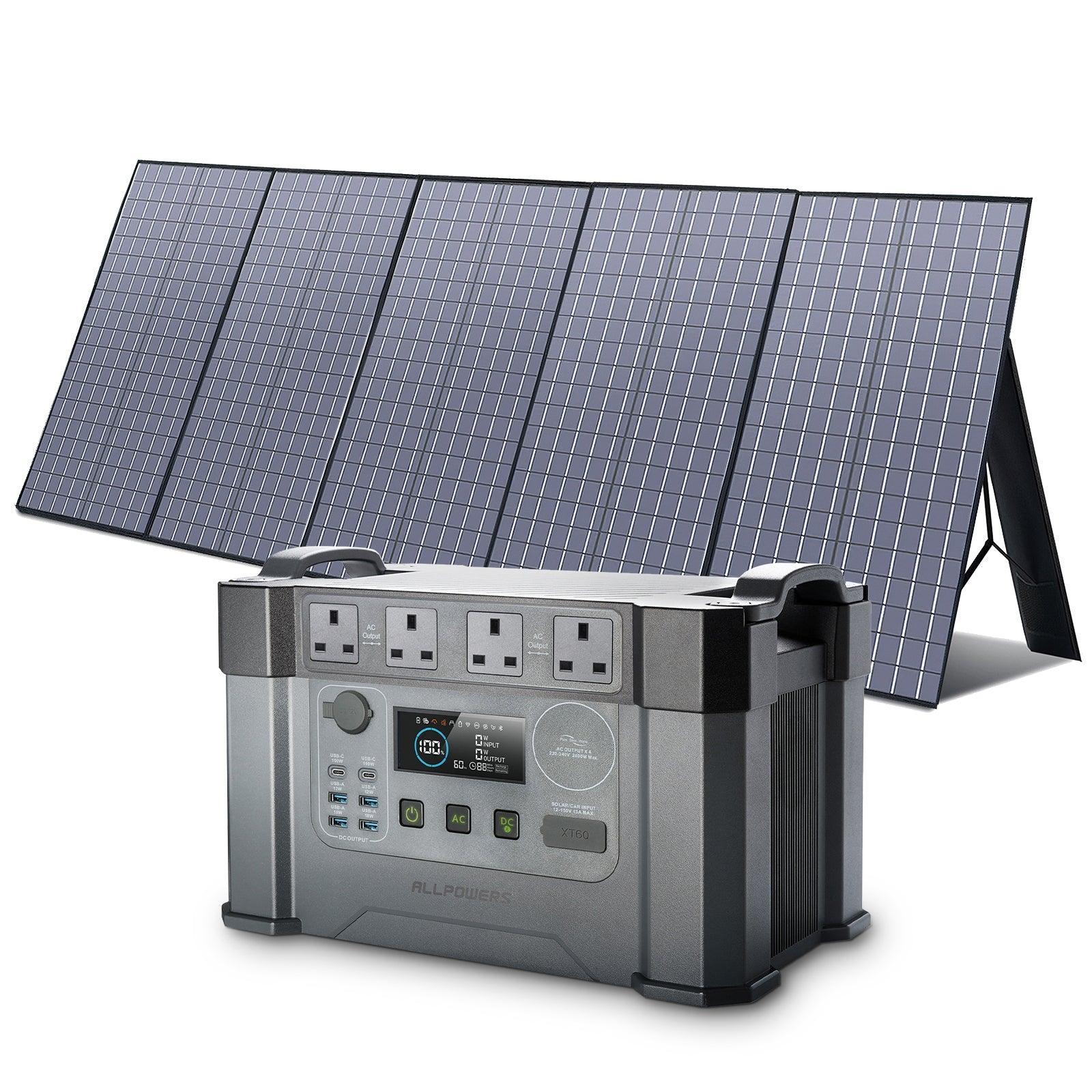 ALLPOWERS S2000 Pro + 400W Solar Panel SP037