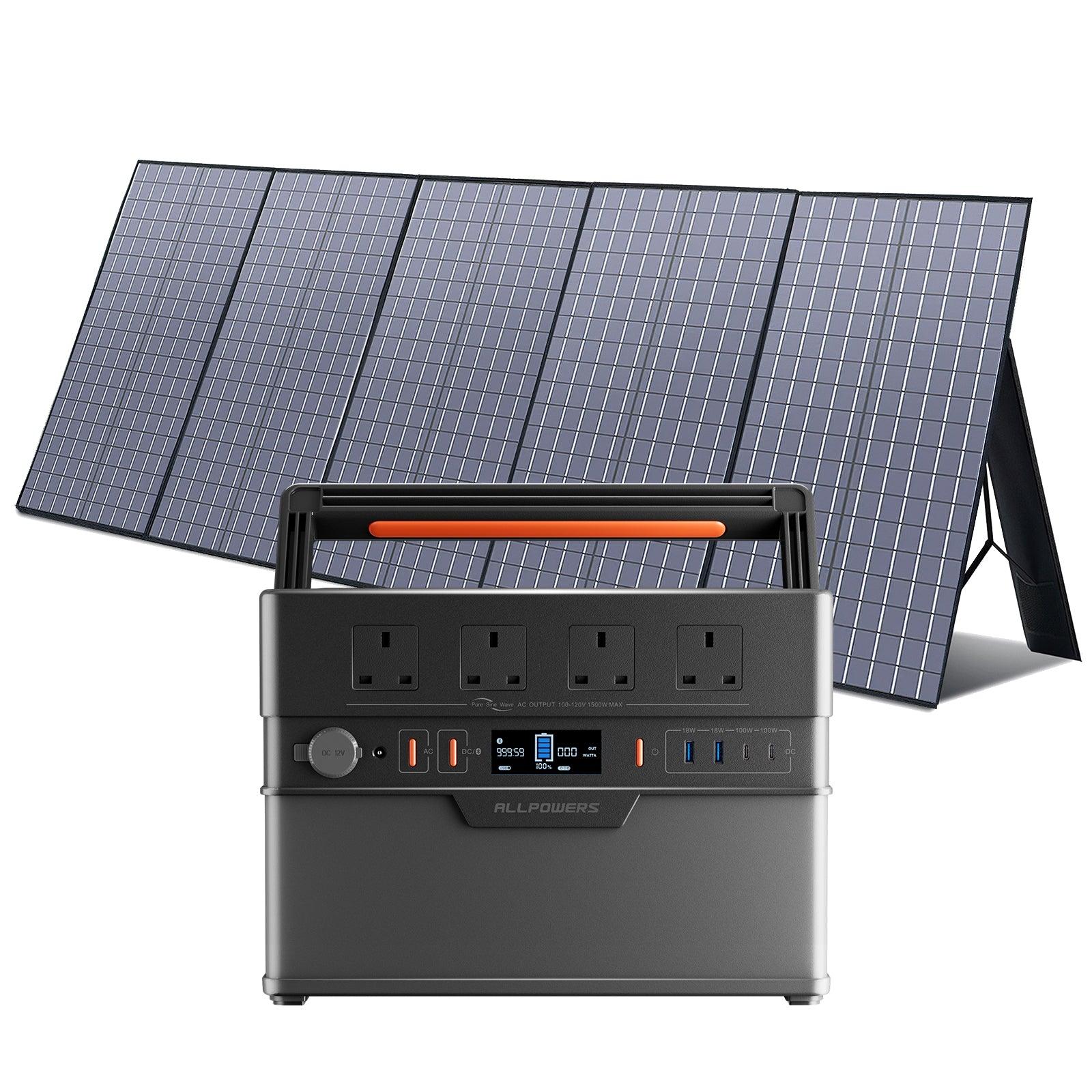ALLPOWERS S1500 Plus + 400W Solar Panel SP037