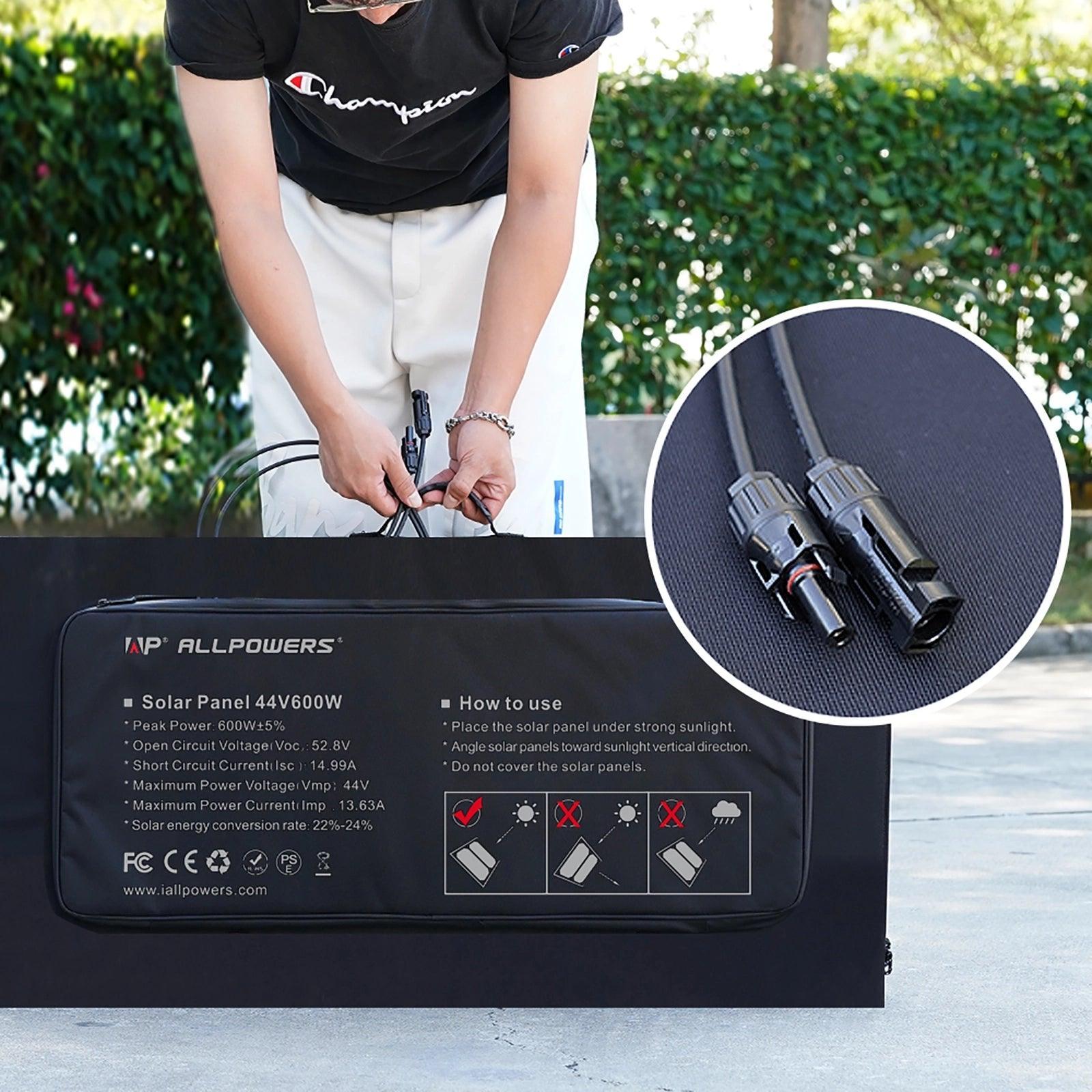 ALLPOWERS R2500 + 600W Solar Panel SP039