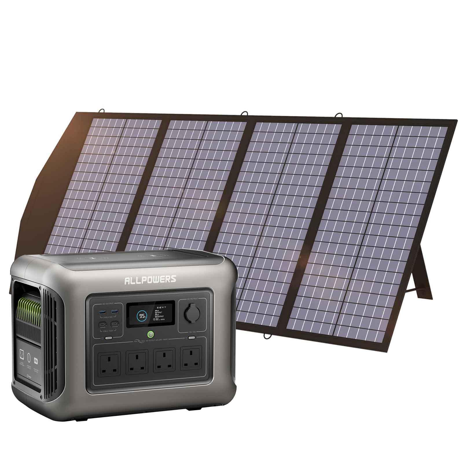 ALLPOWERS R1500 + 140W Solar Panel SP029