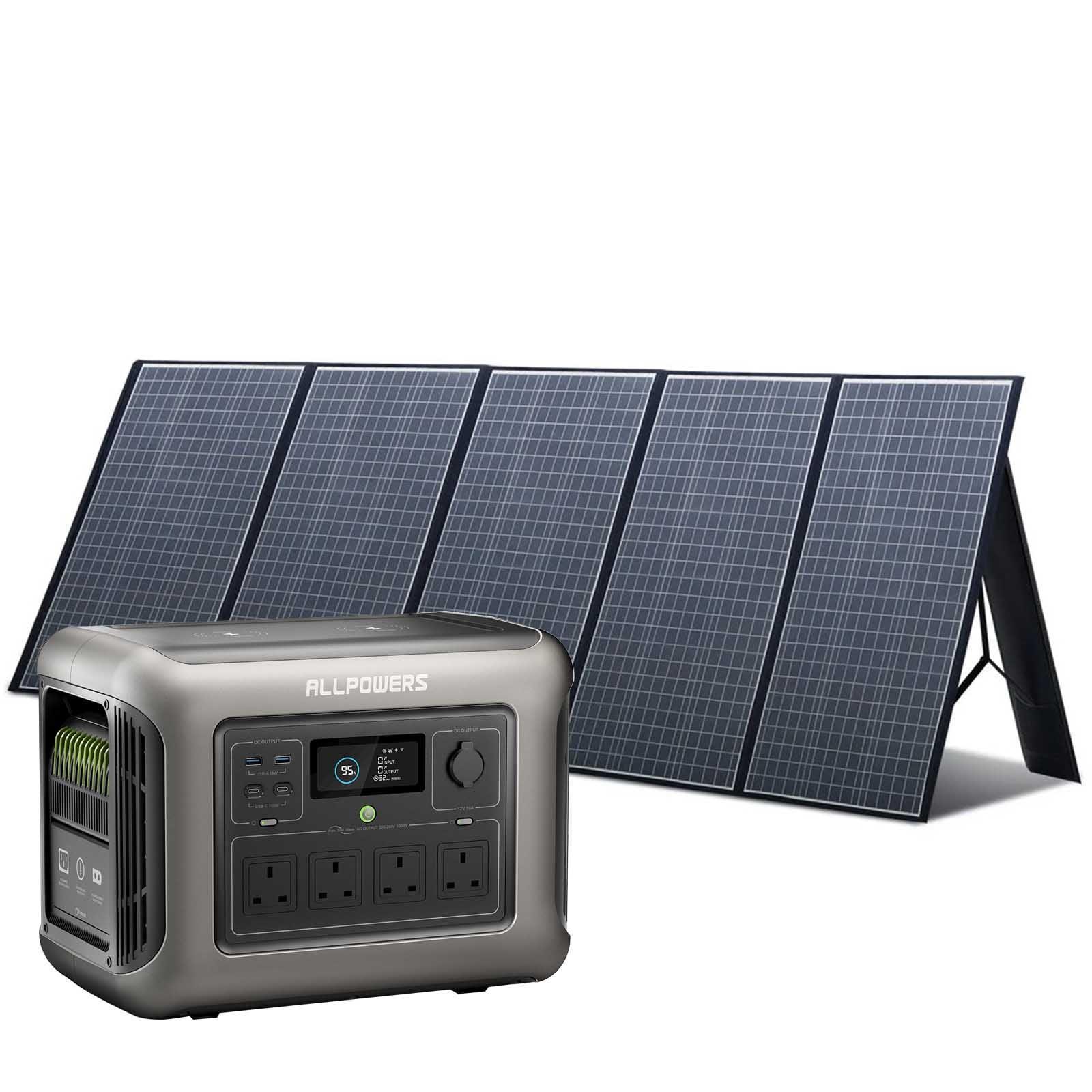 ALLPOWERS Solar Generator Kit 1800W with 400W Panel - R1500 + SP037