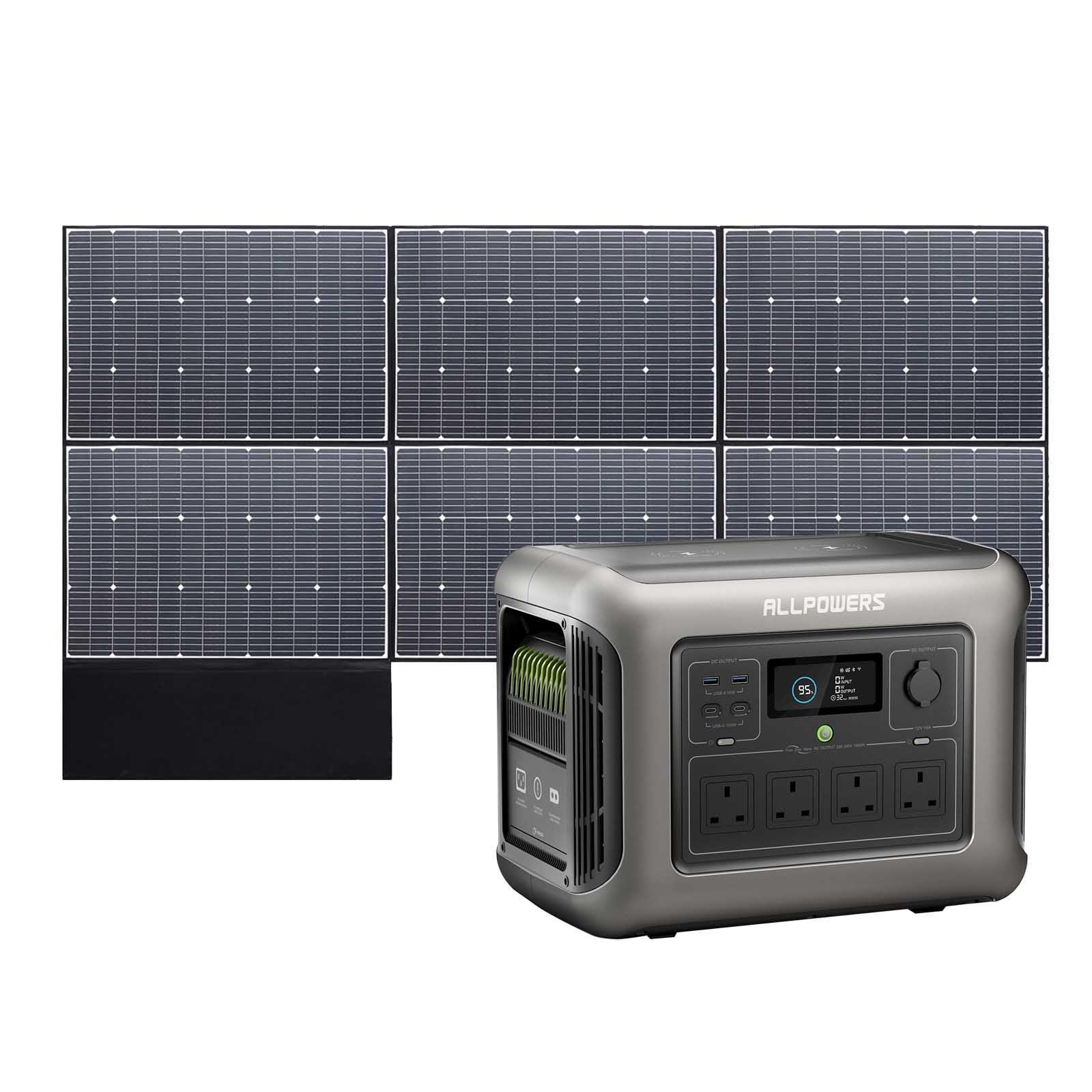 ALLPOWERS R1500 + 600W Solar Panel SP039