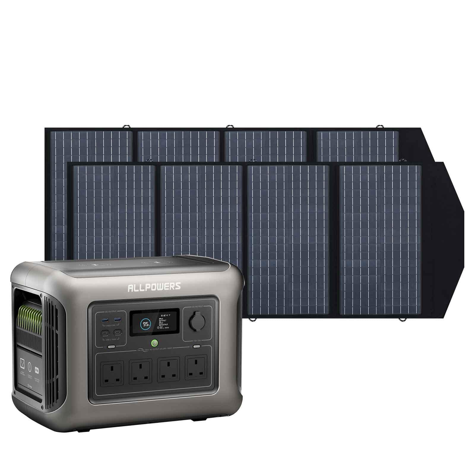 ALLPOWERS R1500 + 140W Solar Panel SP029