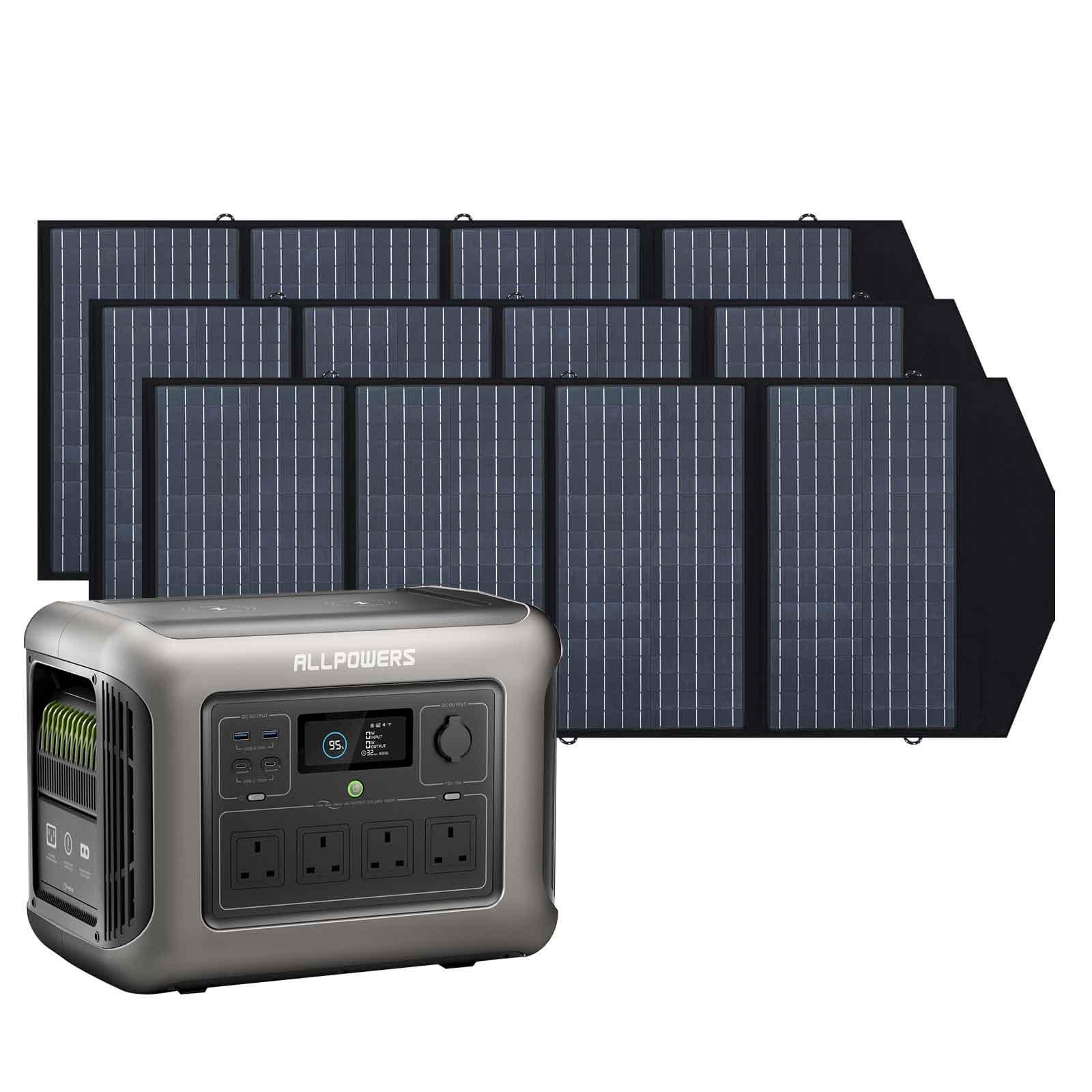 ALLPOWERS R1500 + 140W Solar Panel SP029