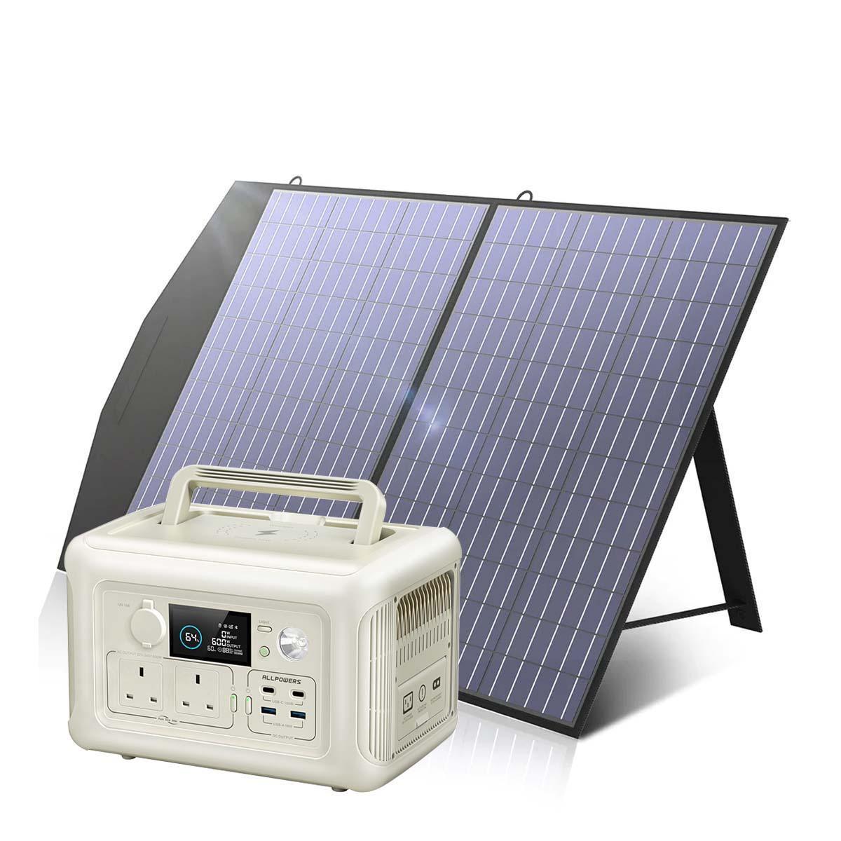 ALLPOWERS R600 + 100W Solar Panel