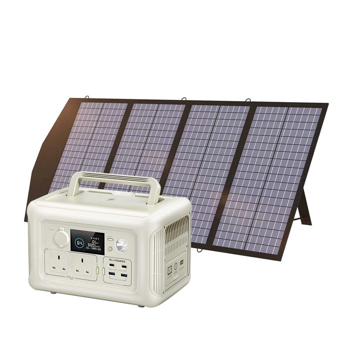 ALLPOWERS R600 + 140W Solar Panel SP029