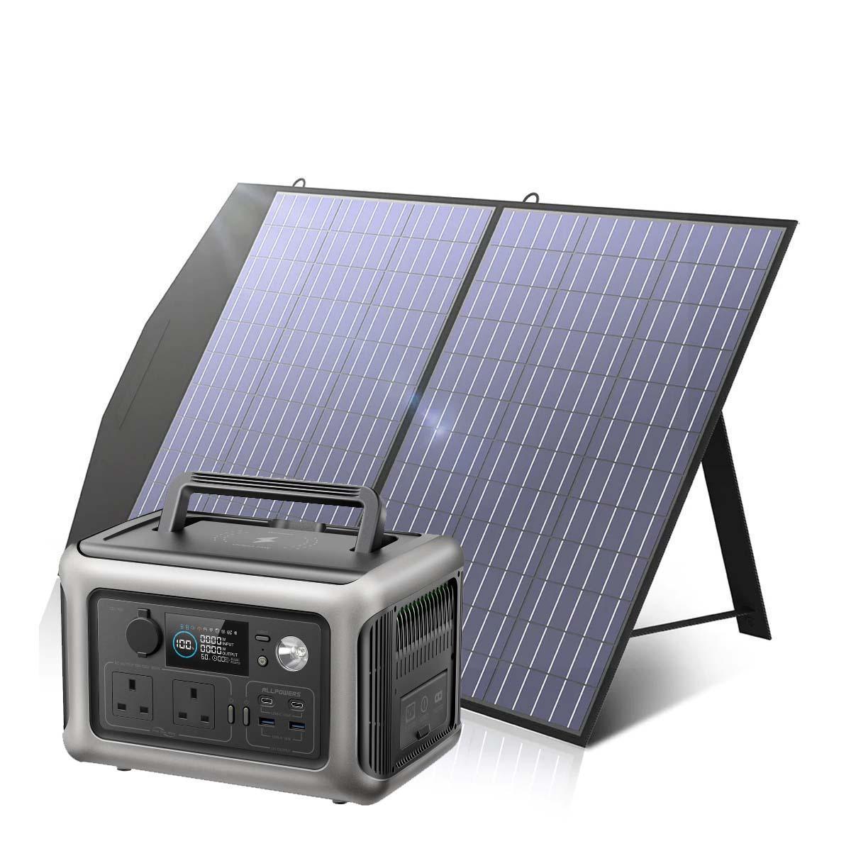 ALLPOWERS R600 + 100W Solar Panel