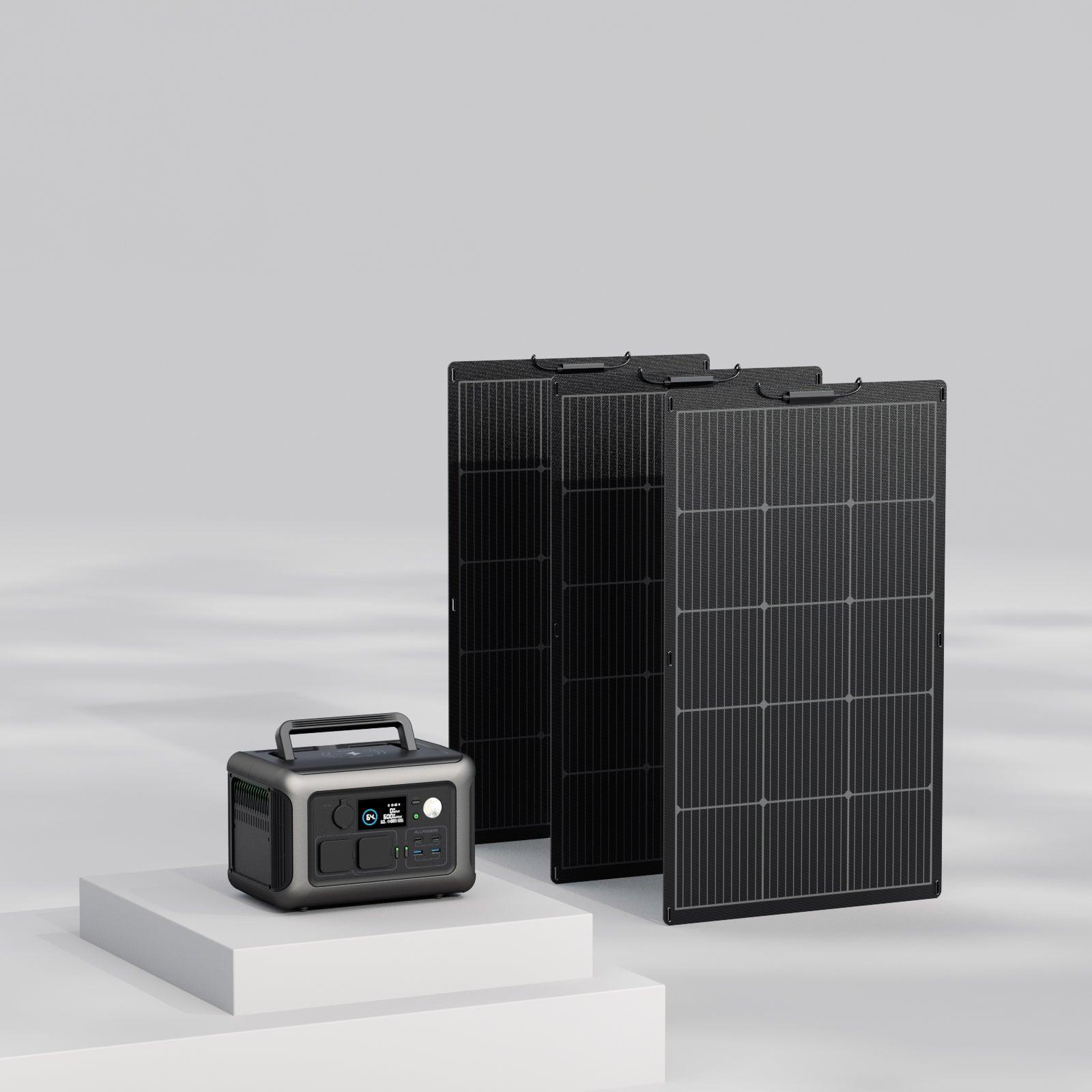 ALLPOWERS Solar Generator Kit 600W with 100W Panel - R600 + SF100