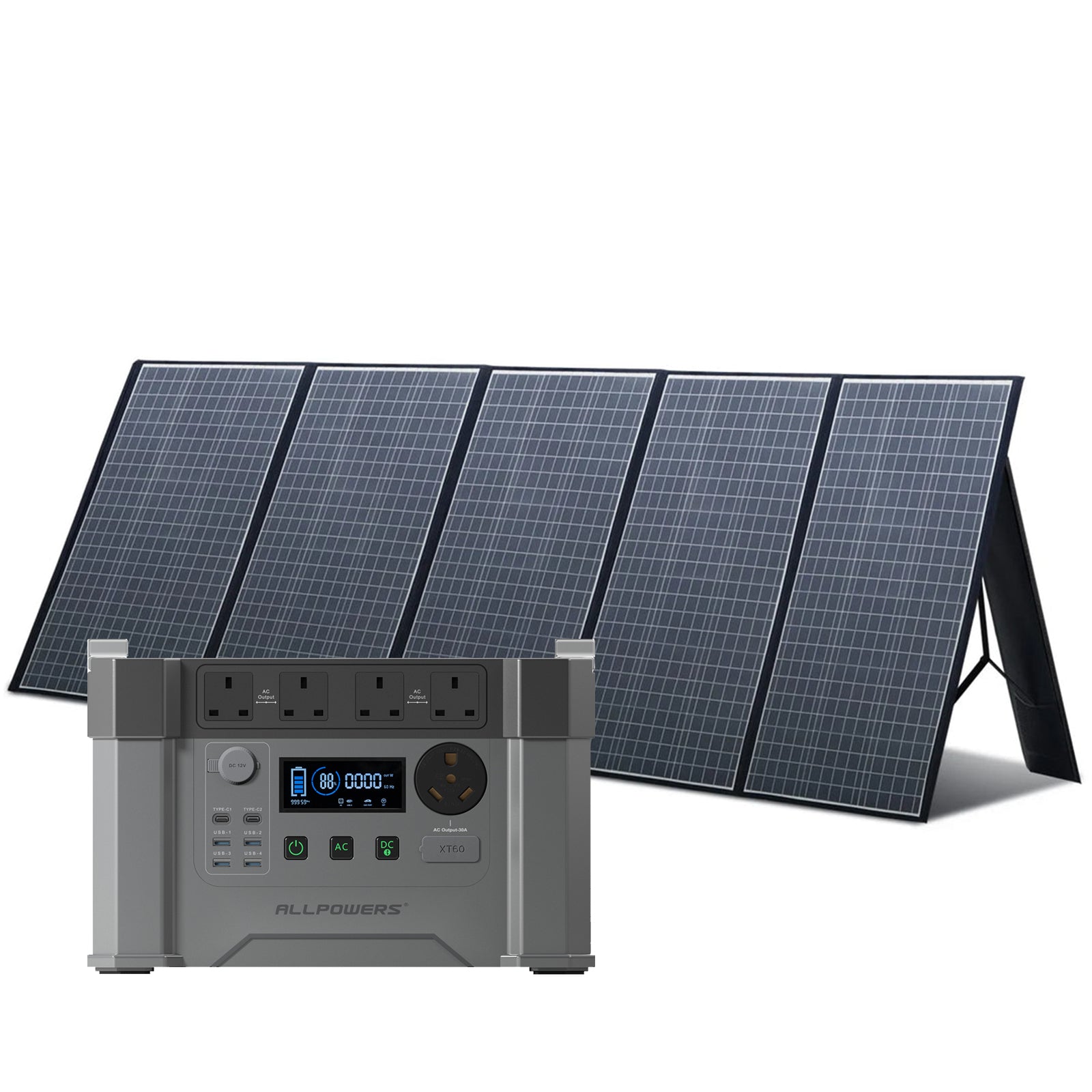 ALLPOWERS Solar Generator 2400W (S2000 Pro + SP037 400W Solar Panel)