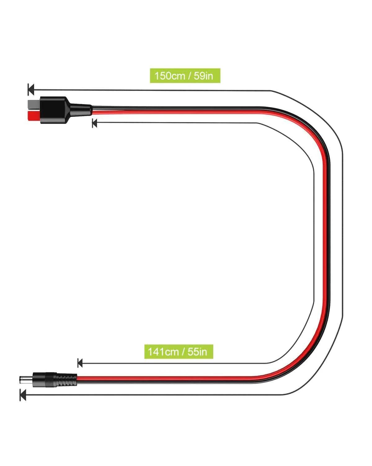 ALLPOWERS Solar PV Connection Cable Anderson to DC5525