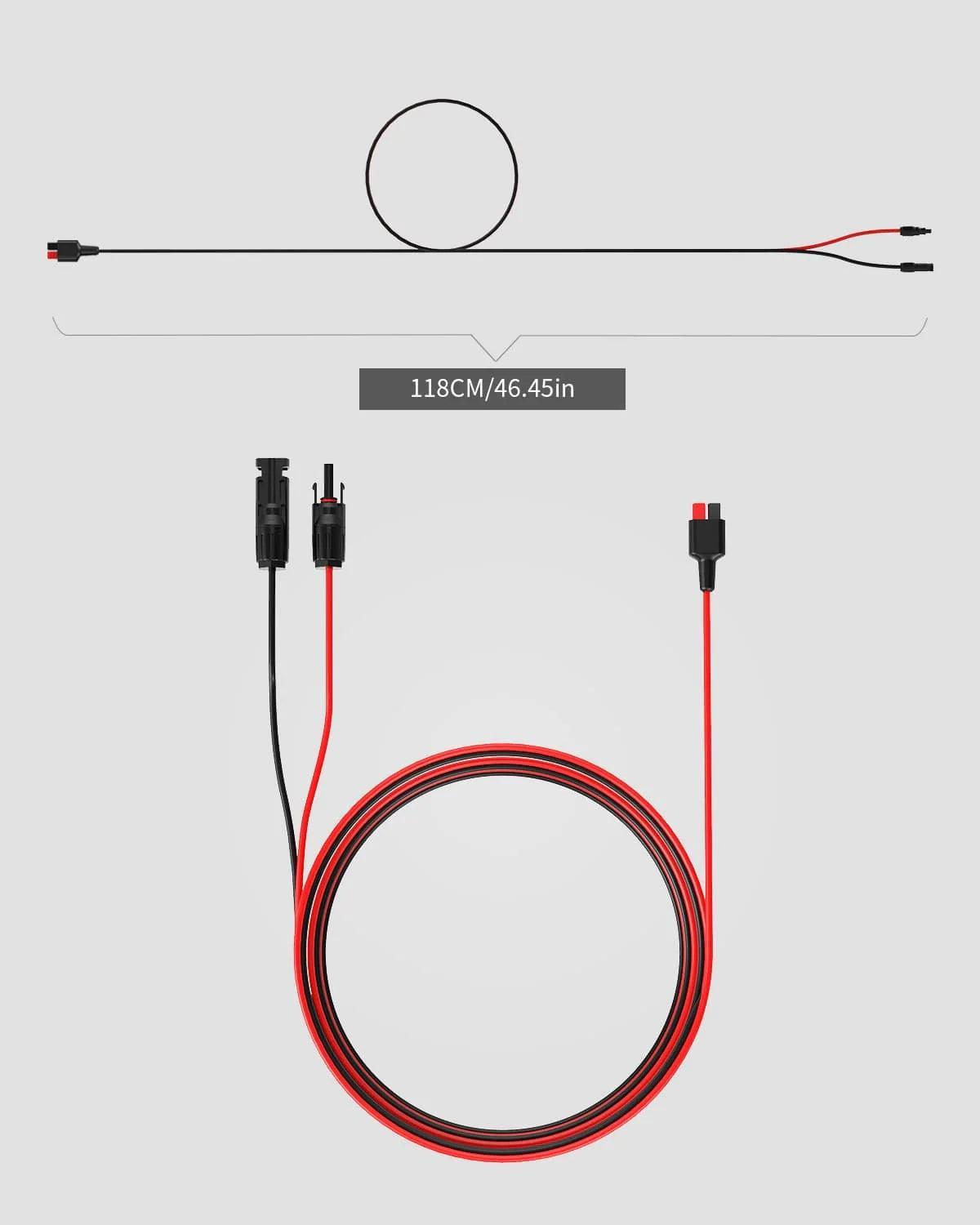 ALLPOWERS Solar PV Connection Cable with Anderson Connector 1.5M 4.9FT