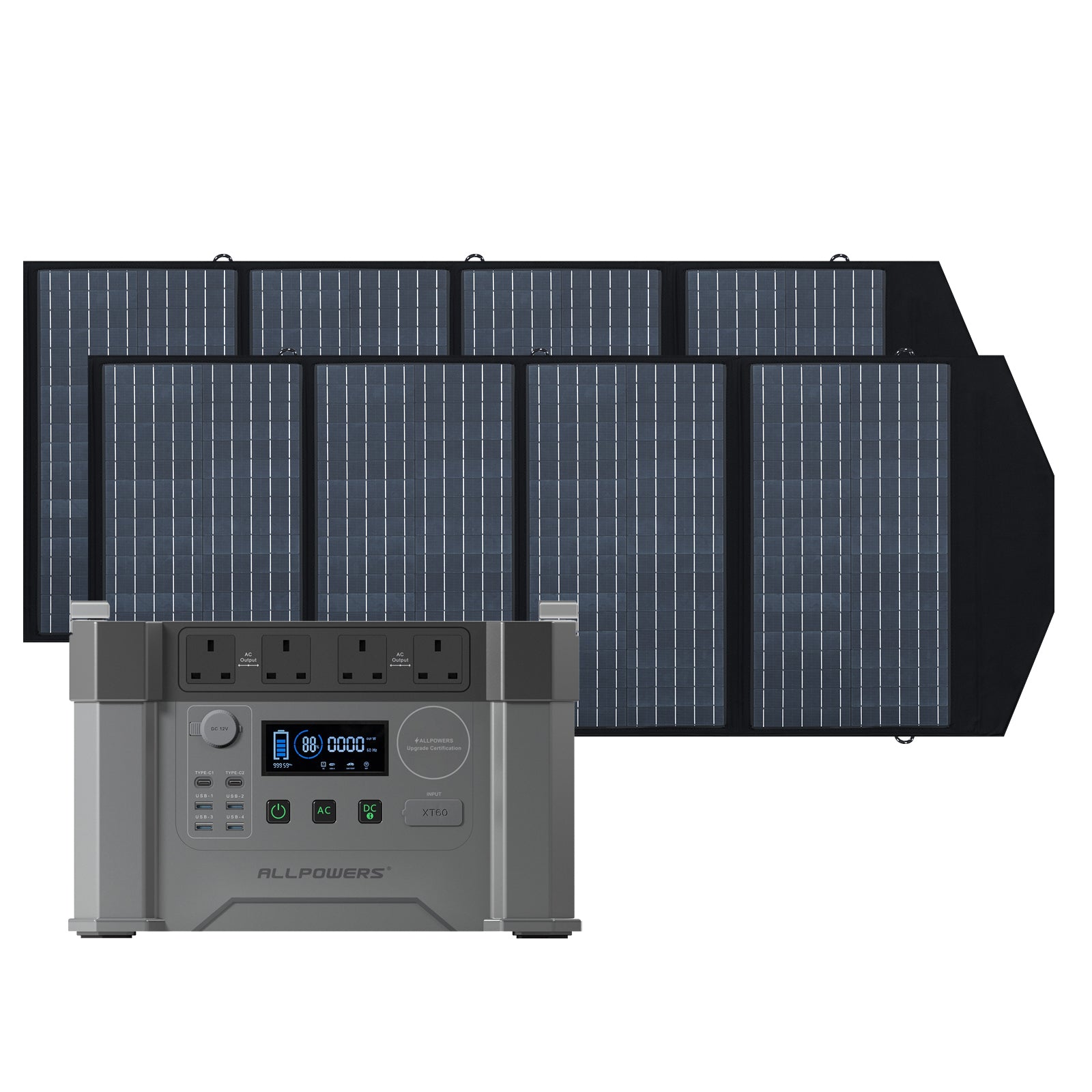 ALLPOWERS Solar Generator 2000W (S2000 + SP029 140W Solar Panel)