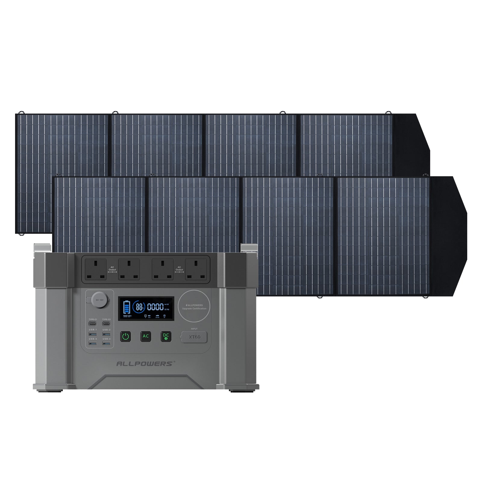 ALLPOWERS Solar Generator 2000W (S2000 + SP033 200W Solar Panel)