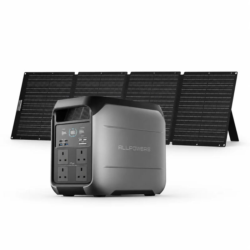 ALLPOWERS 1800W Solar Generator P1800 1024Wh with 200W Solar Panel