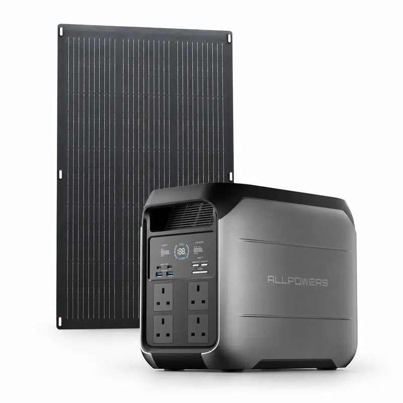 ALLPOWERS 1800W Solar Generator P1800 1024Wh with 100W Solar Panel