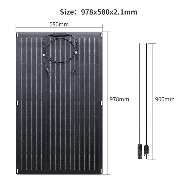 ALLPOWERS Solar Generator Kit 600W (R600 + SF100 100W Flexible Solar Panel)