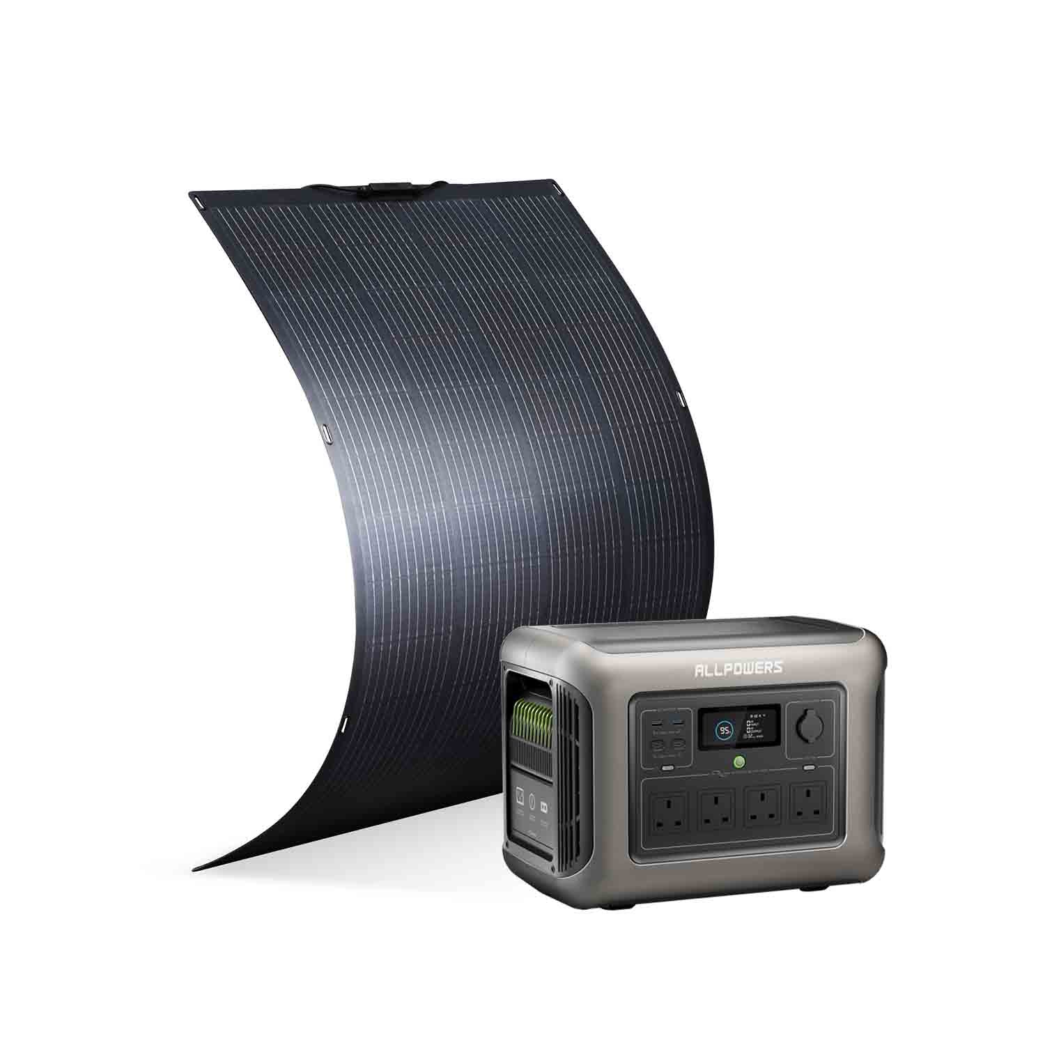 ALLPOWERS Solar Generator Kit 1600W with 200W Panel - R1500 Lite + SF200