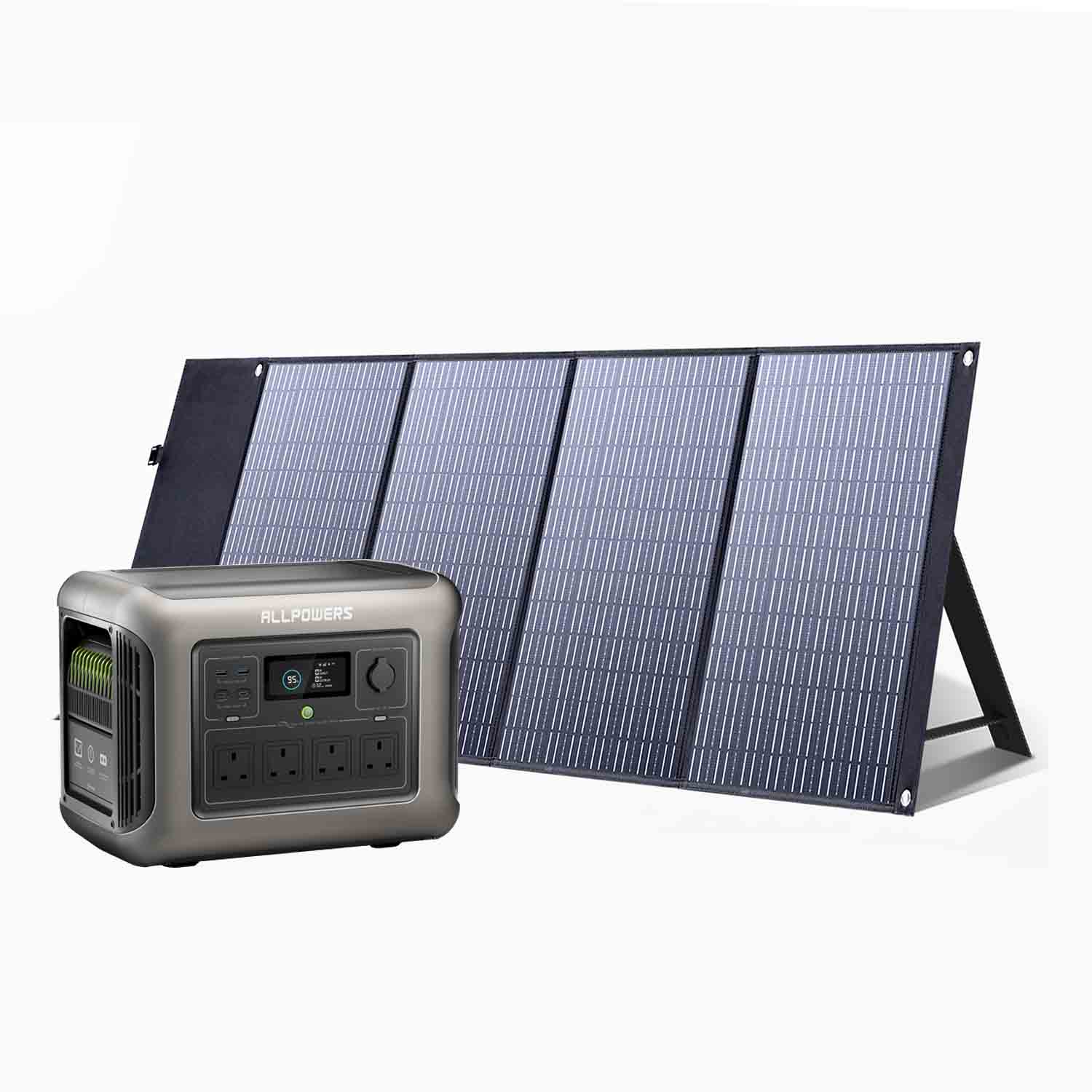 ALLPOWERS Solar Generator Kit 1600W with 140W Panel - R1500 Lite + SP029