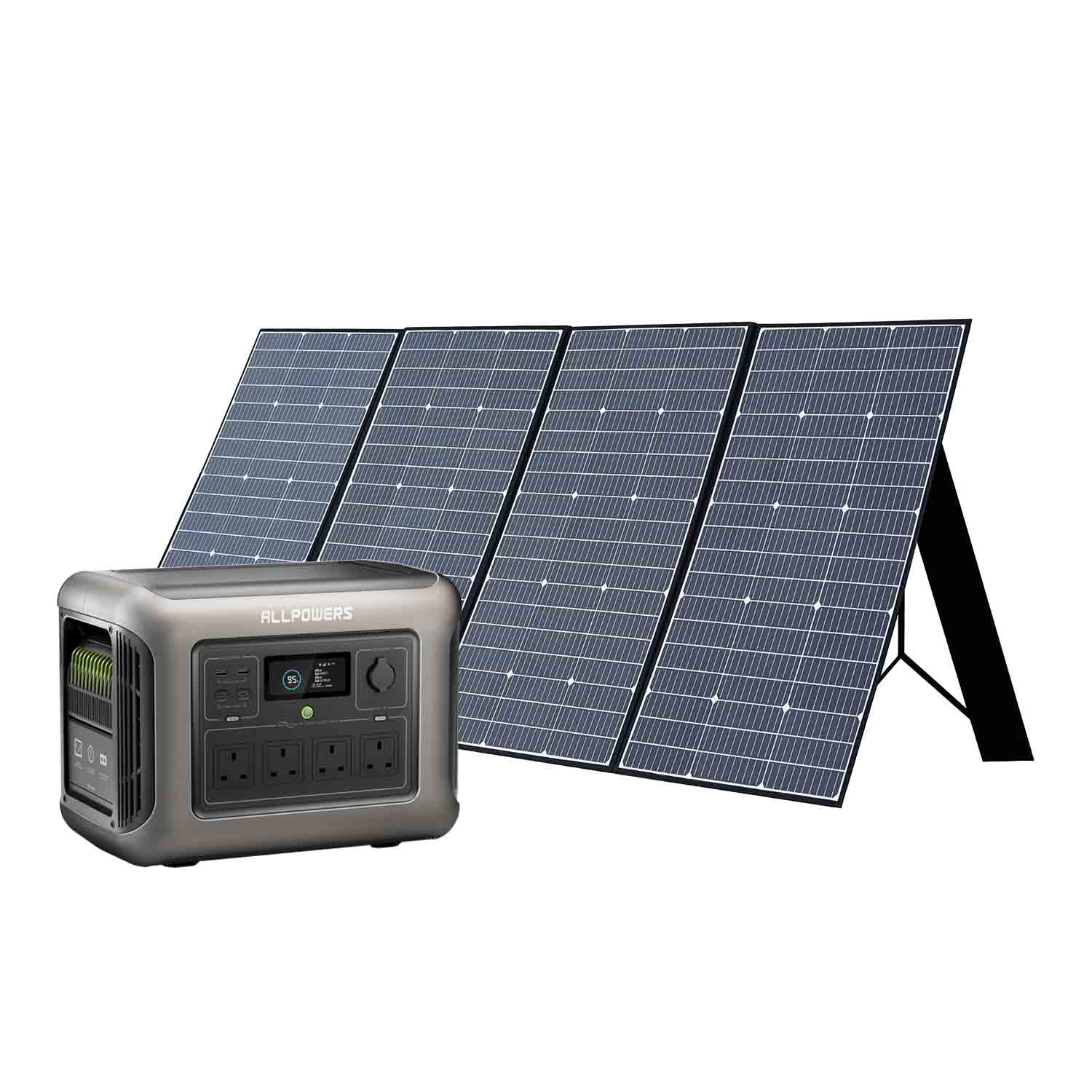 ALLPOWERS Solar Generator Kit 1600W with 400W Panel - R1500 Lite + SP037