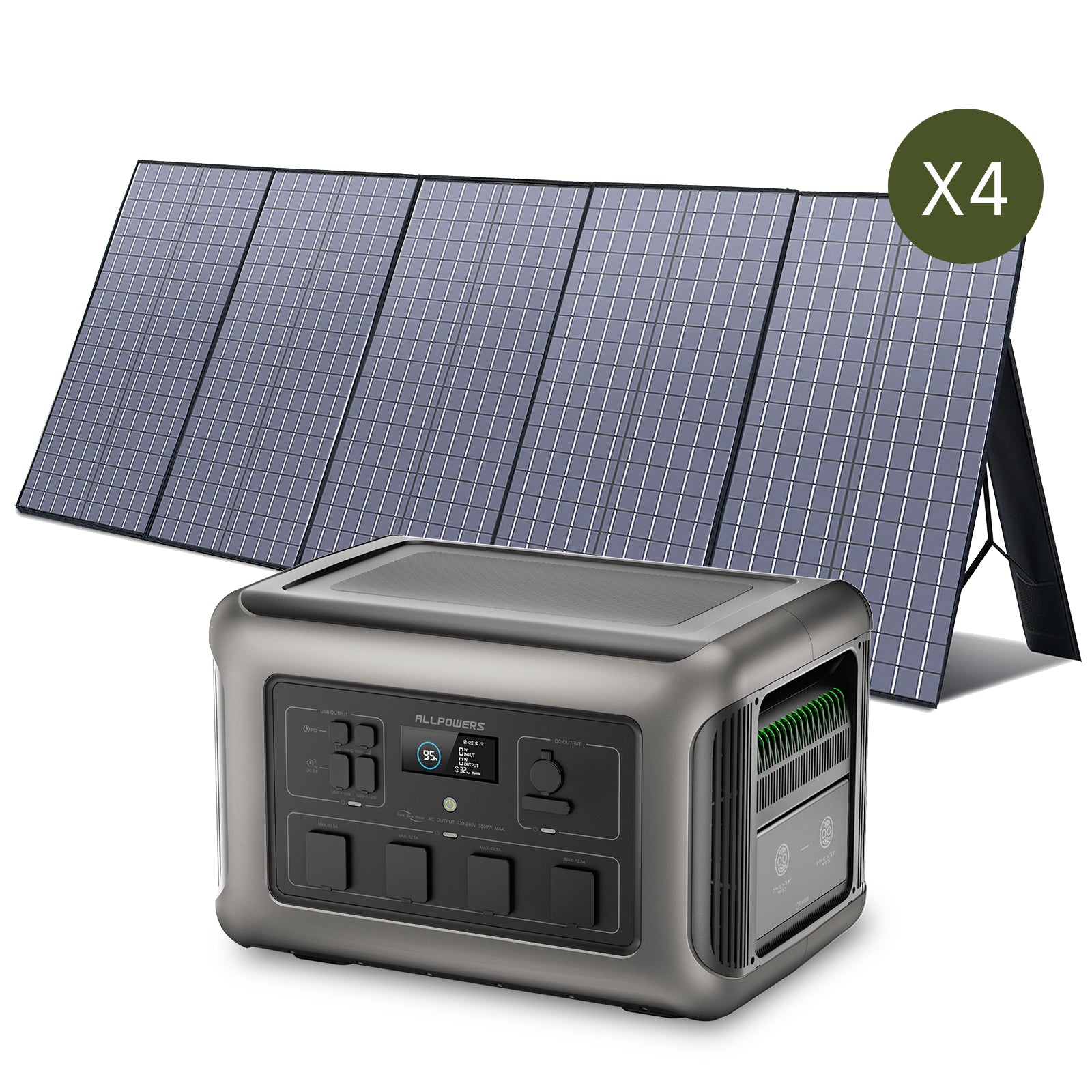 ALLPOWERS Solar Generator Kit (R3500 + SP037 400W Solar Panel)