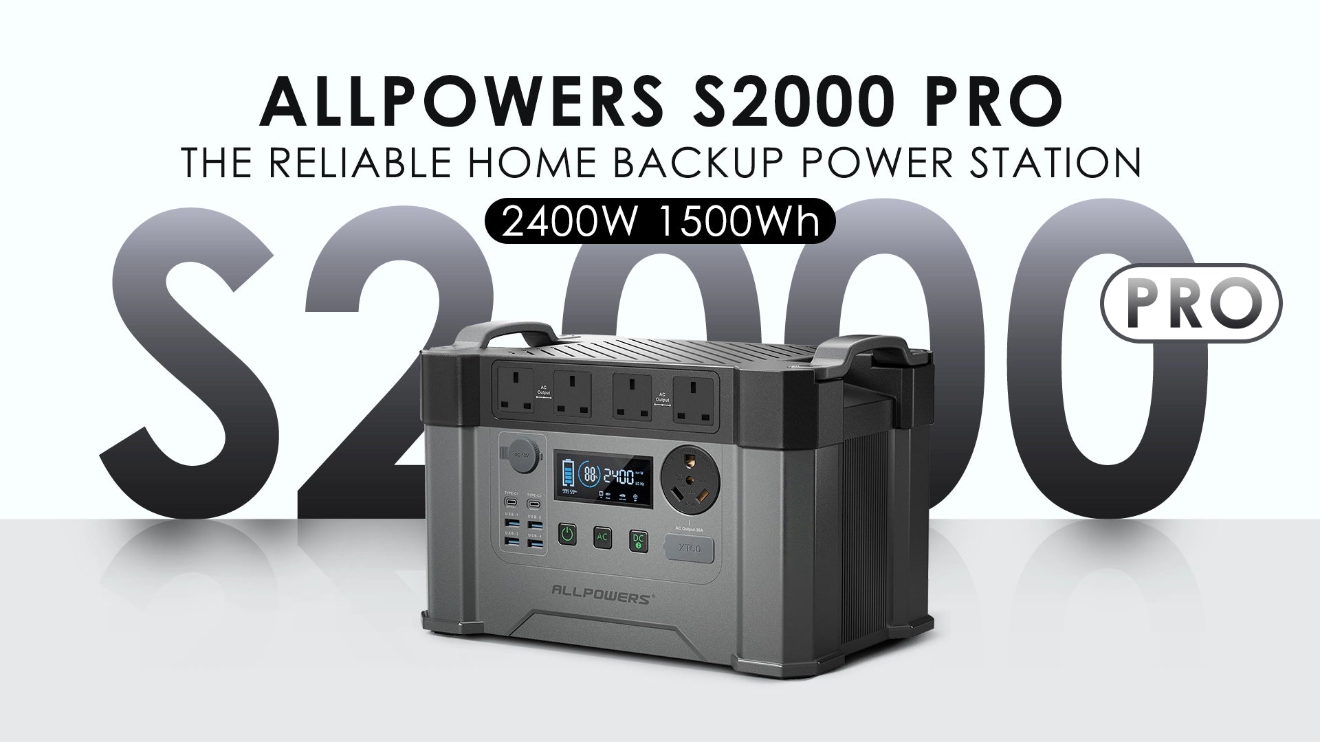 Allpowers Monster X S2000 ポータブル電源 定格2000 - スポーツ ...
