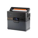 ALLPOWERS S300 Plus portable power station with 288Wh capacity, multiple charging ports, LED display and carry handle in dark gray