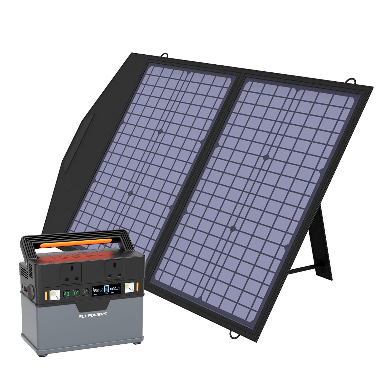 ALLPOWERS Solar Generator Kit 300W (S300 + SP020 60W Solar Panel with Monocrystalline Cell)