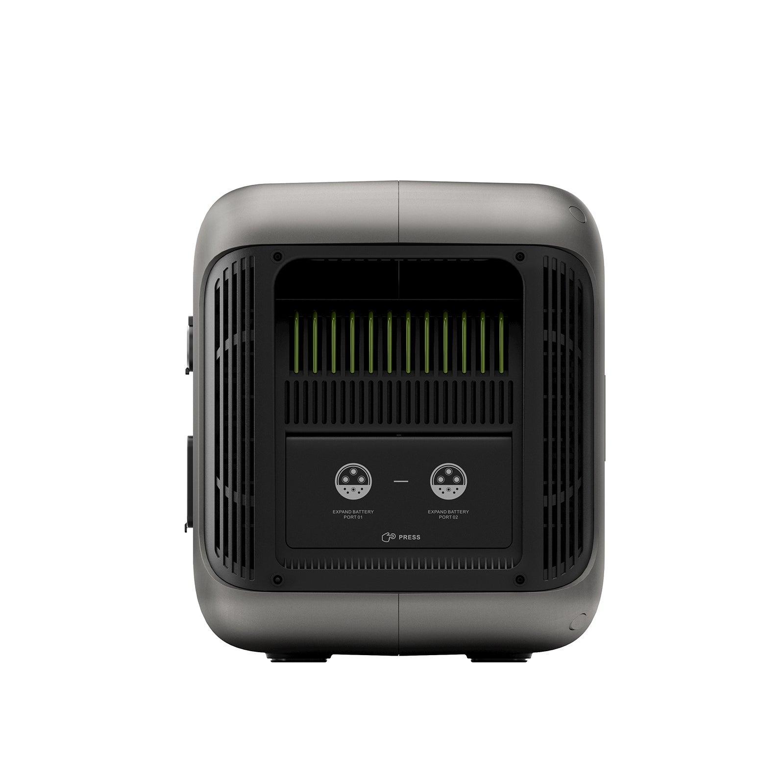 ALLPOWERS R1500 Portable Power Station featuring LED display panel and dual charging ports in sleek gray design