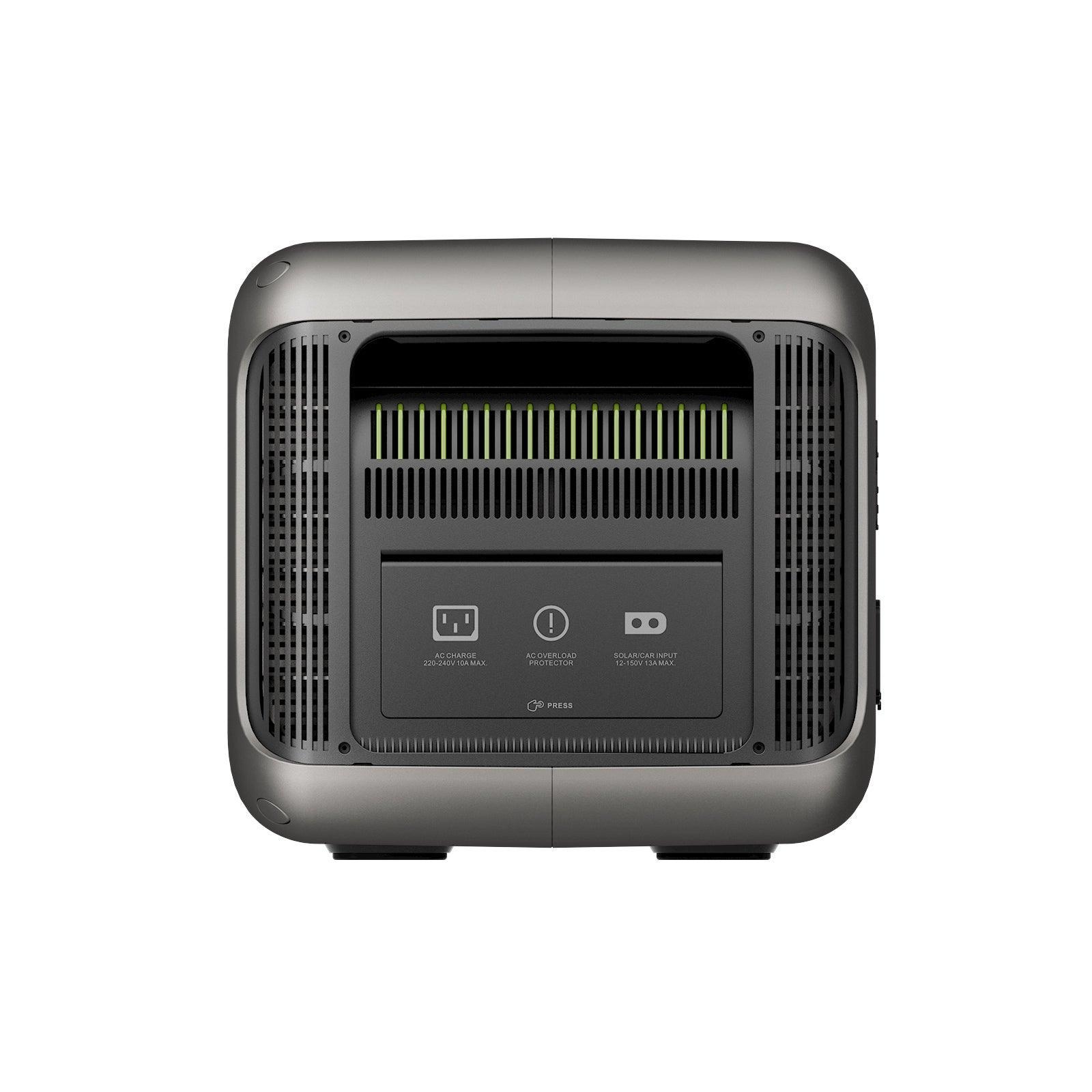 ALLPOWERS R2500 Home Backup Power Station shown from front view, featuring ventilation grills and control interface panel