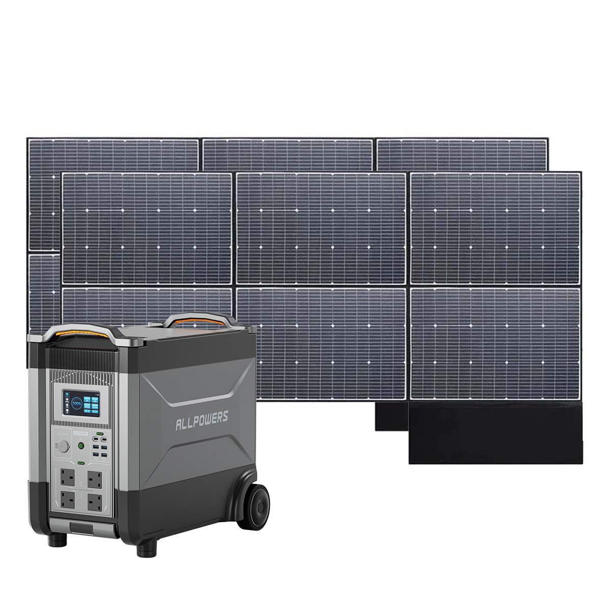 ALLPOWERS Solar Generator Kit 4000W (R4000 + SP039 600W Solar Panel with Monocrystalline Cell)