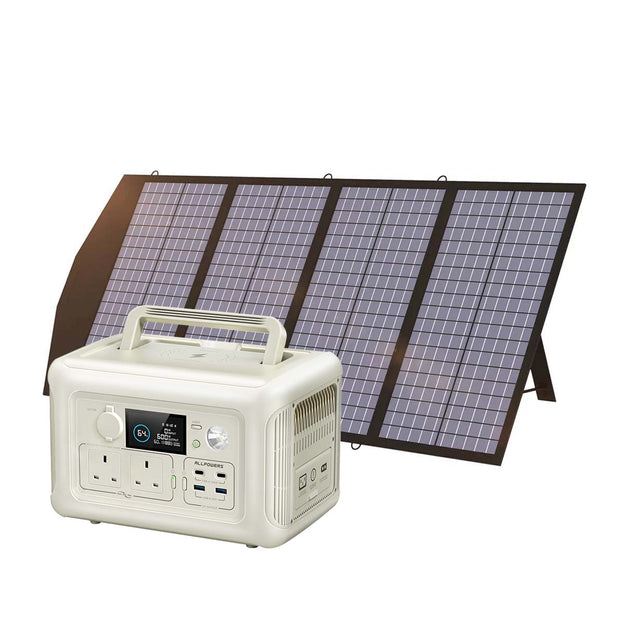 ALLPOWERS Solar Generator Kit 600W (R600 + SP029 140W Solar Panel)