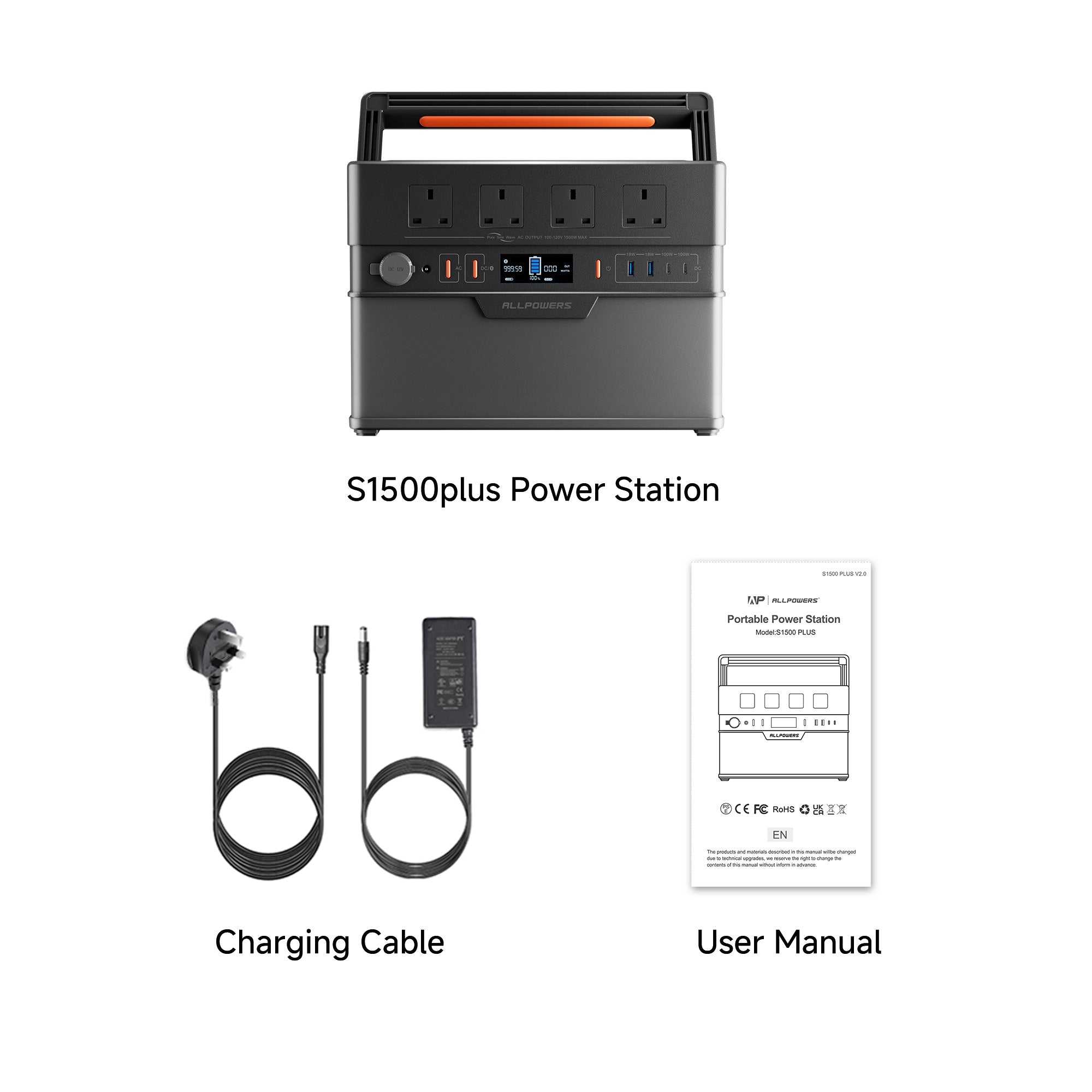 ALLPOWERS S1500 Plus Portable Power Station | 1500W 1092Wh