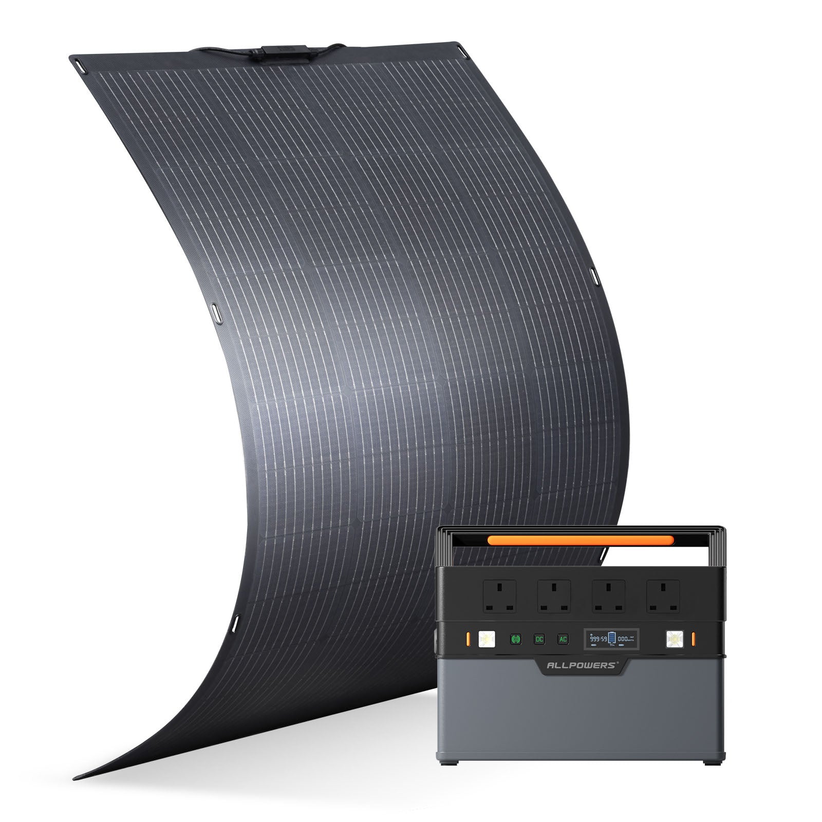 ALLPOWERS Solar Generator Kit (S1500 + SF200 200W Flexible Solar Panel)