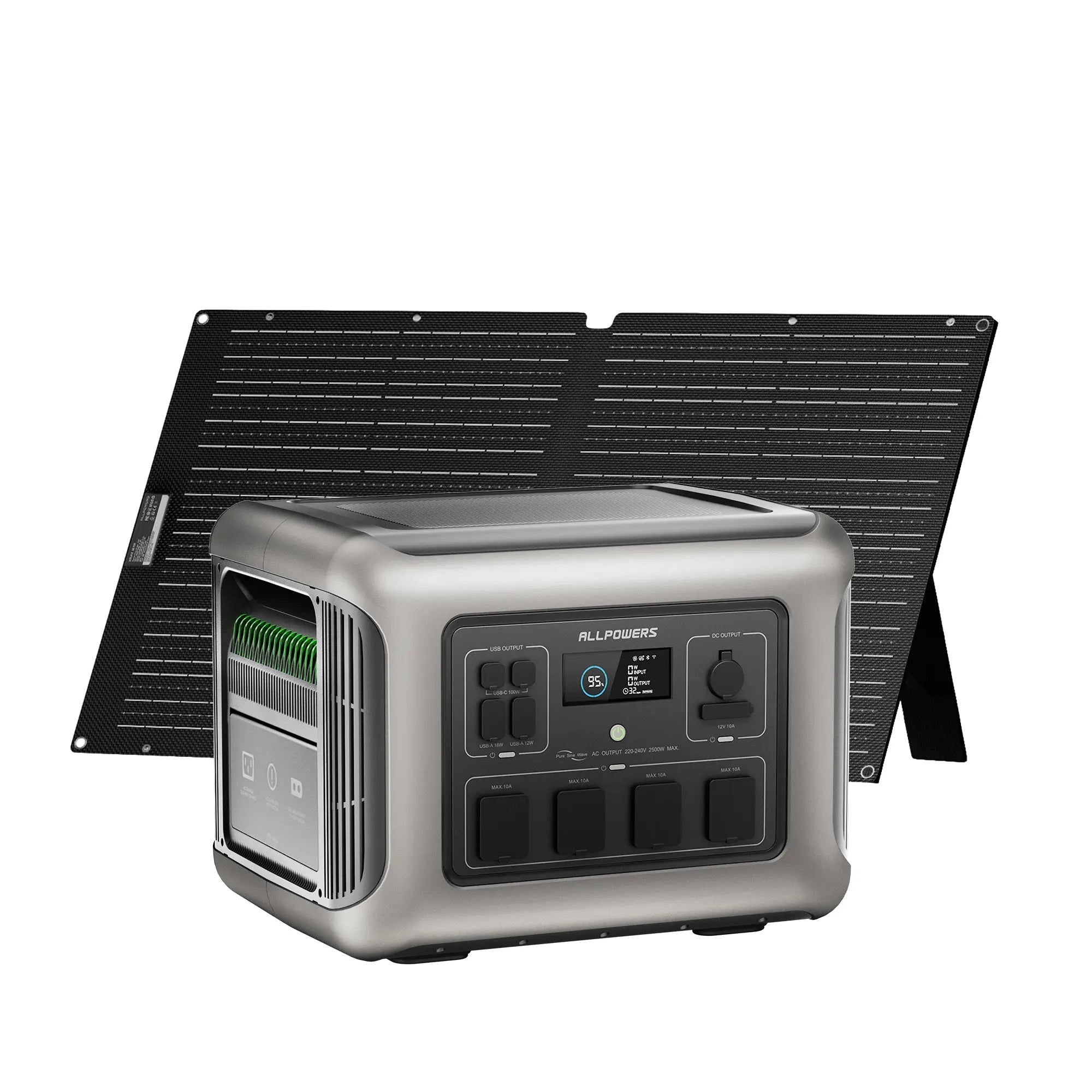 R2500 + 100W Solar Panel 2500W Solar Generator Kit