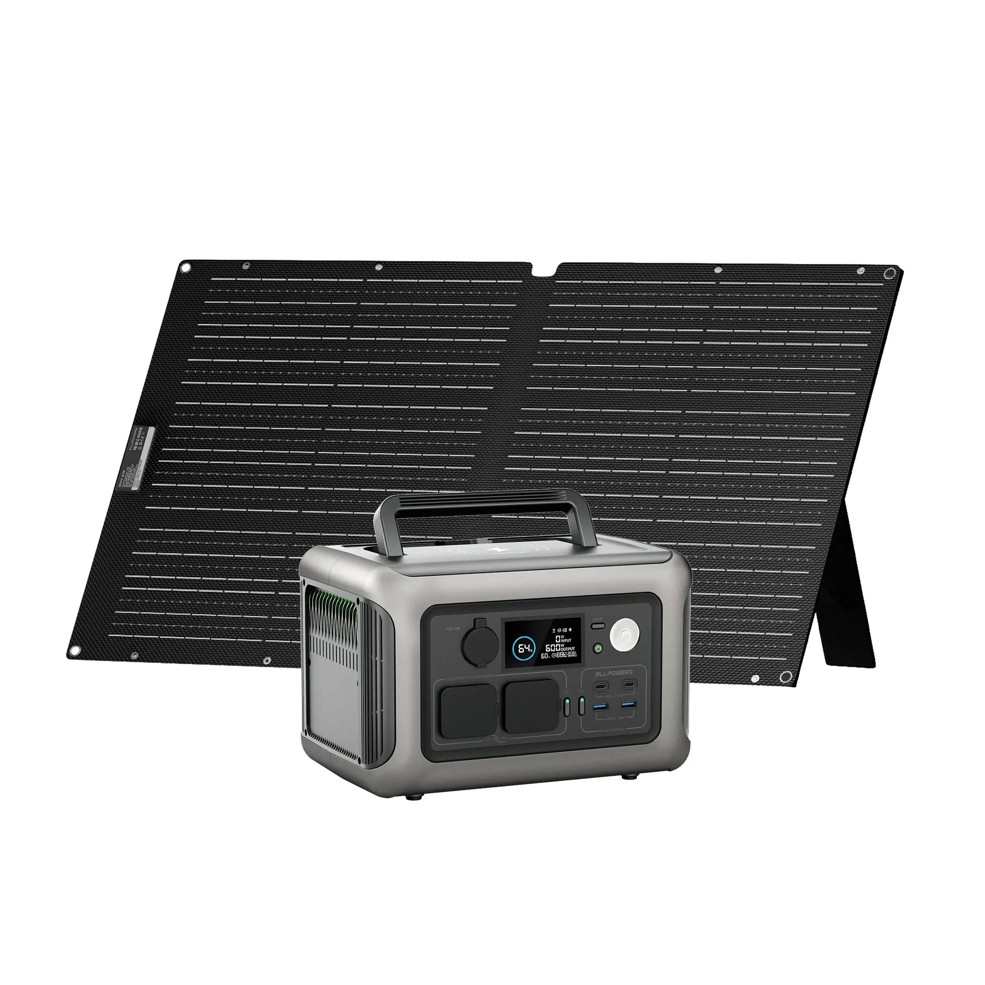 R600 + 100W Solar Panel