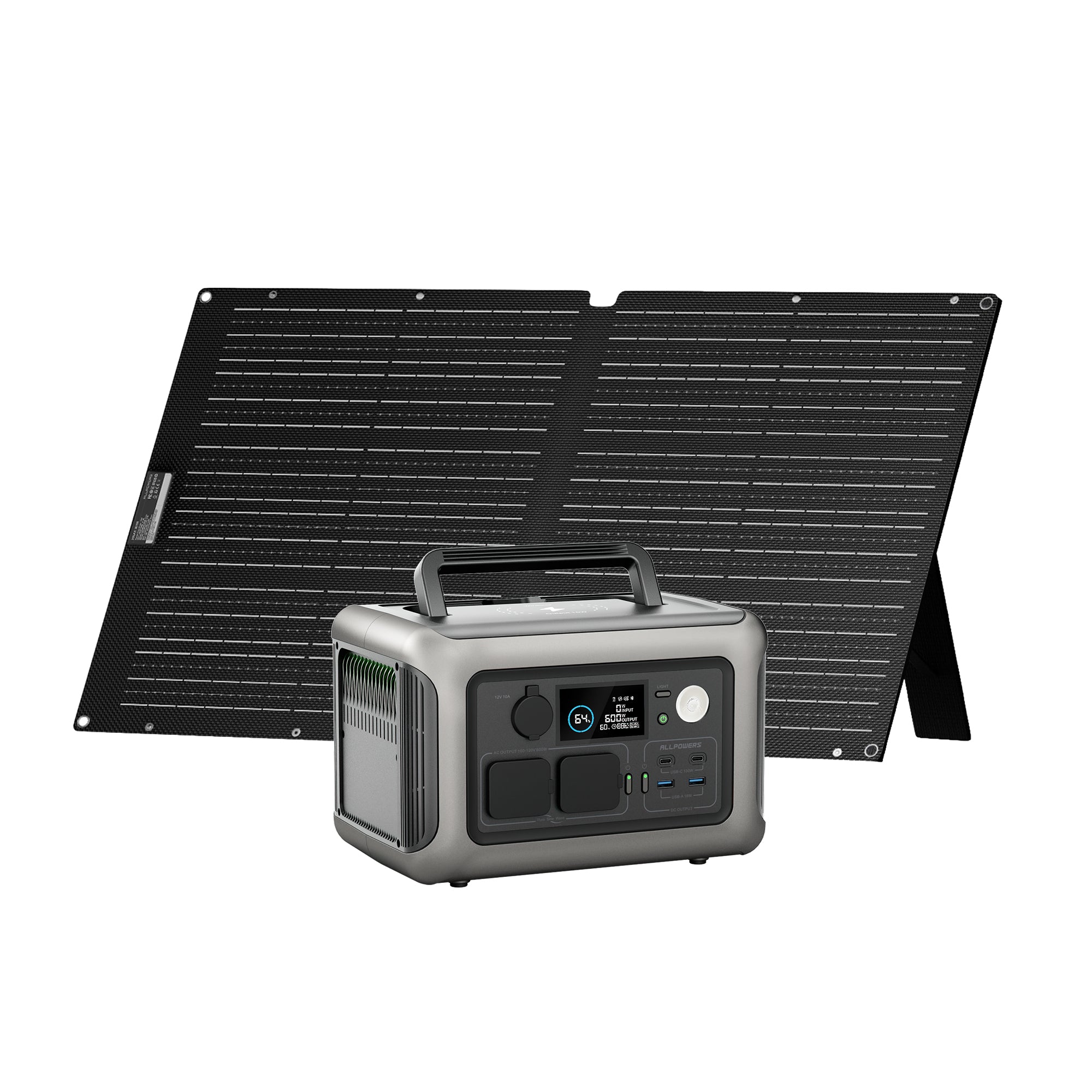 ALLPOWERS R600 + 100W Solar Panel