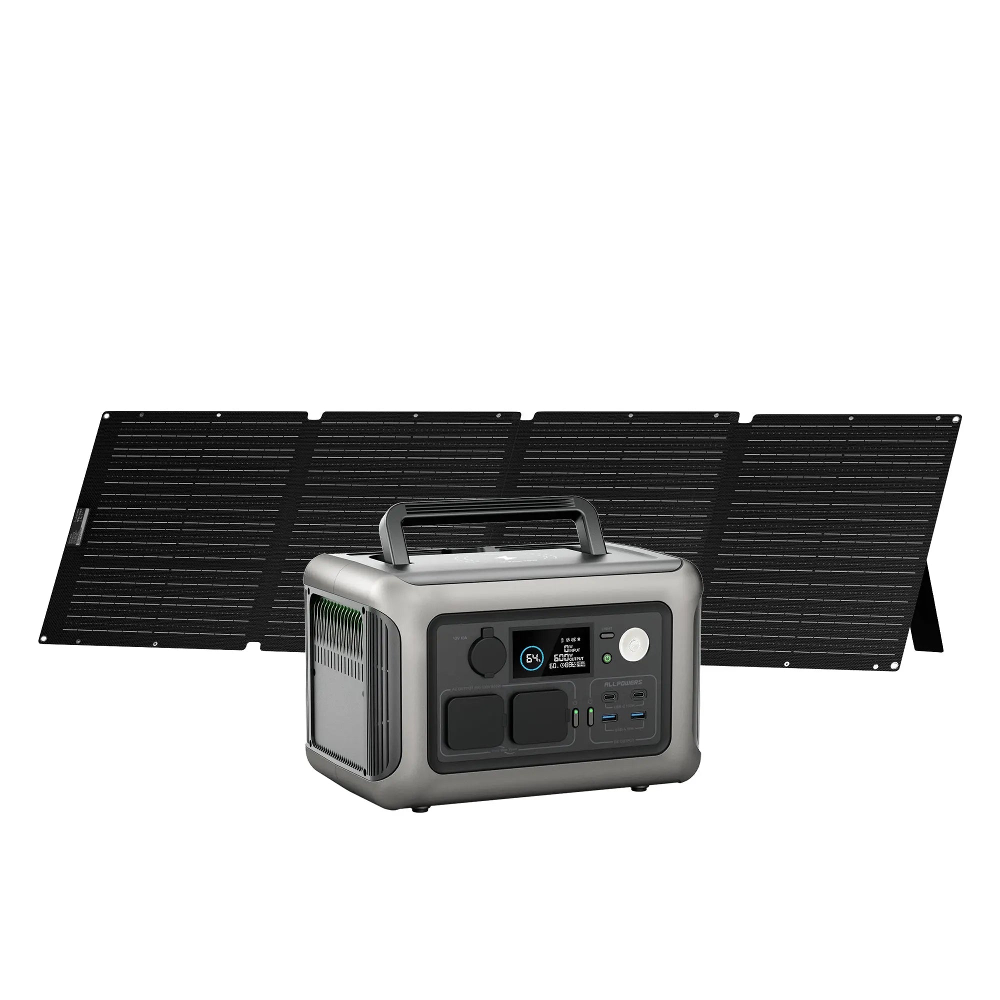 R600 + 200W Solar Panel