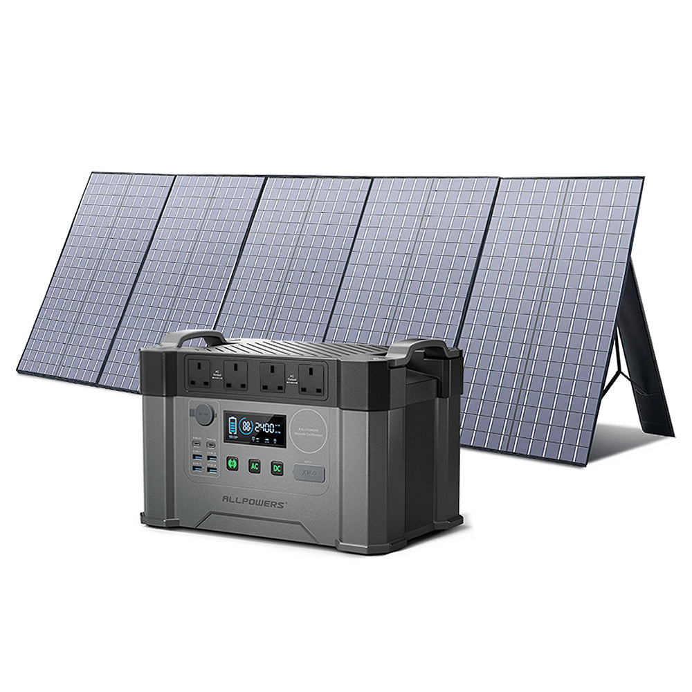 ALLPOWERS Solar Generator 2000W (S2000 + SP037 400W Solar Panel)