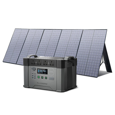 ALLPOWERS Solar Generator S2000 (S2000 + Polycrystalline SolarPanel 400W)