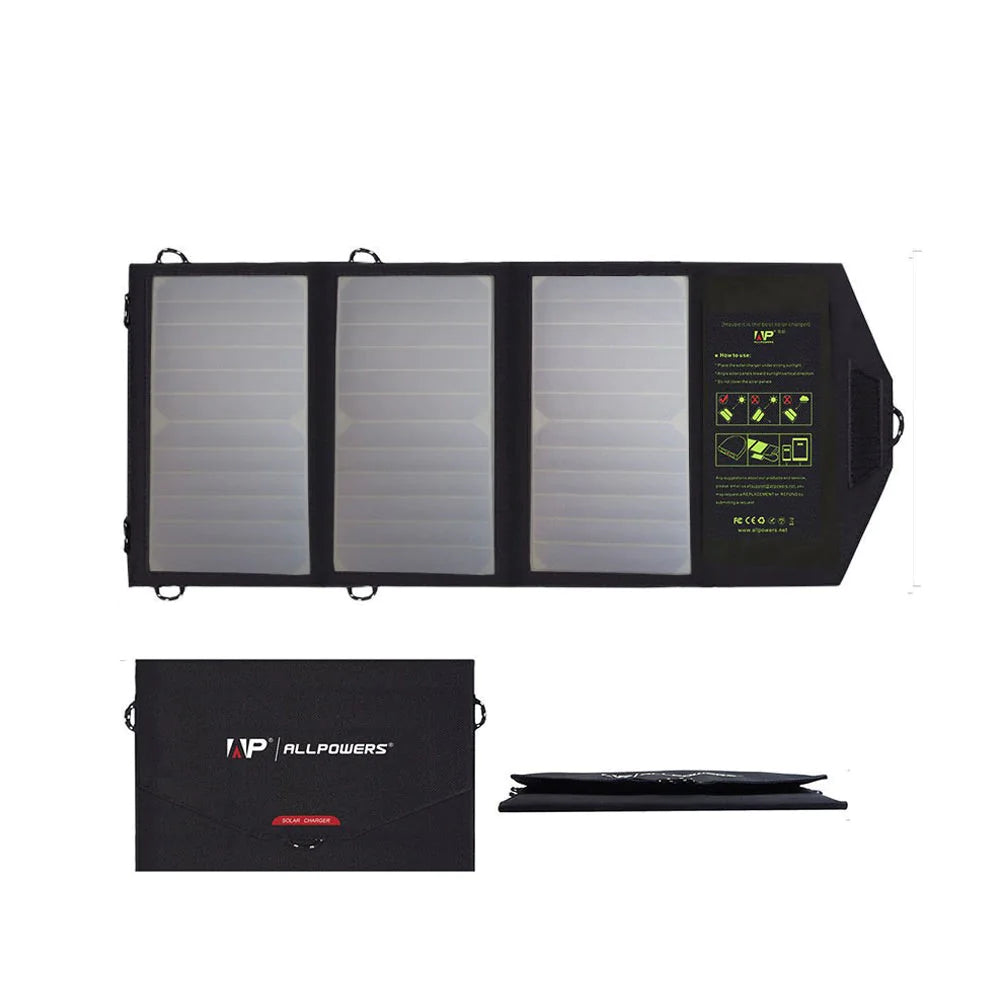 ALLPOWERS 5V 21W Portable Solar Panel Charger(No built-in battery)